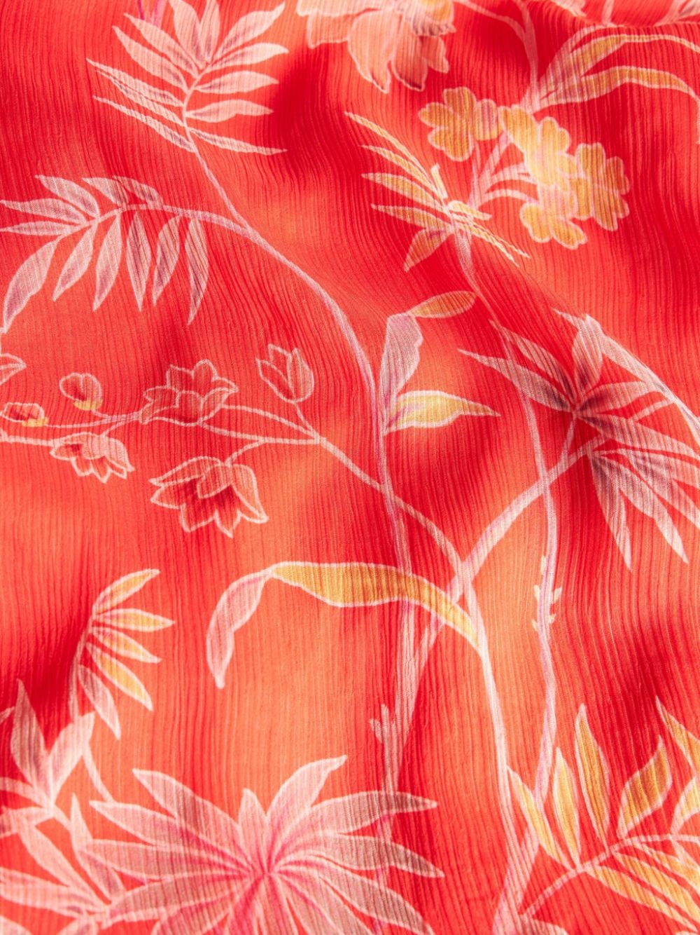 floral-print silk dress - 3
