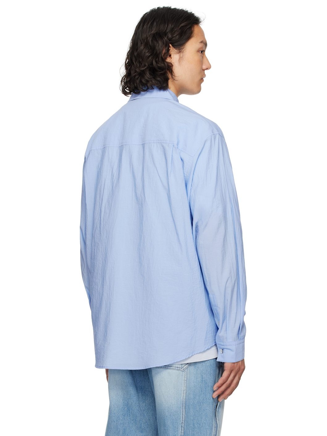Blue Out Pocket Shirt - 3