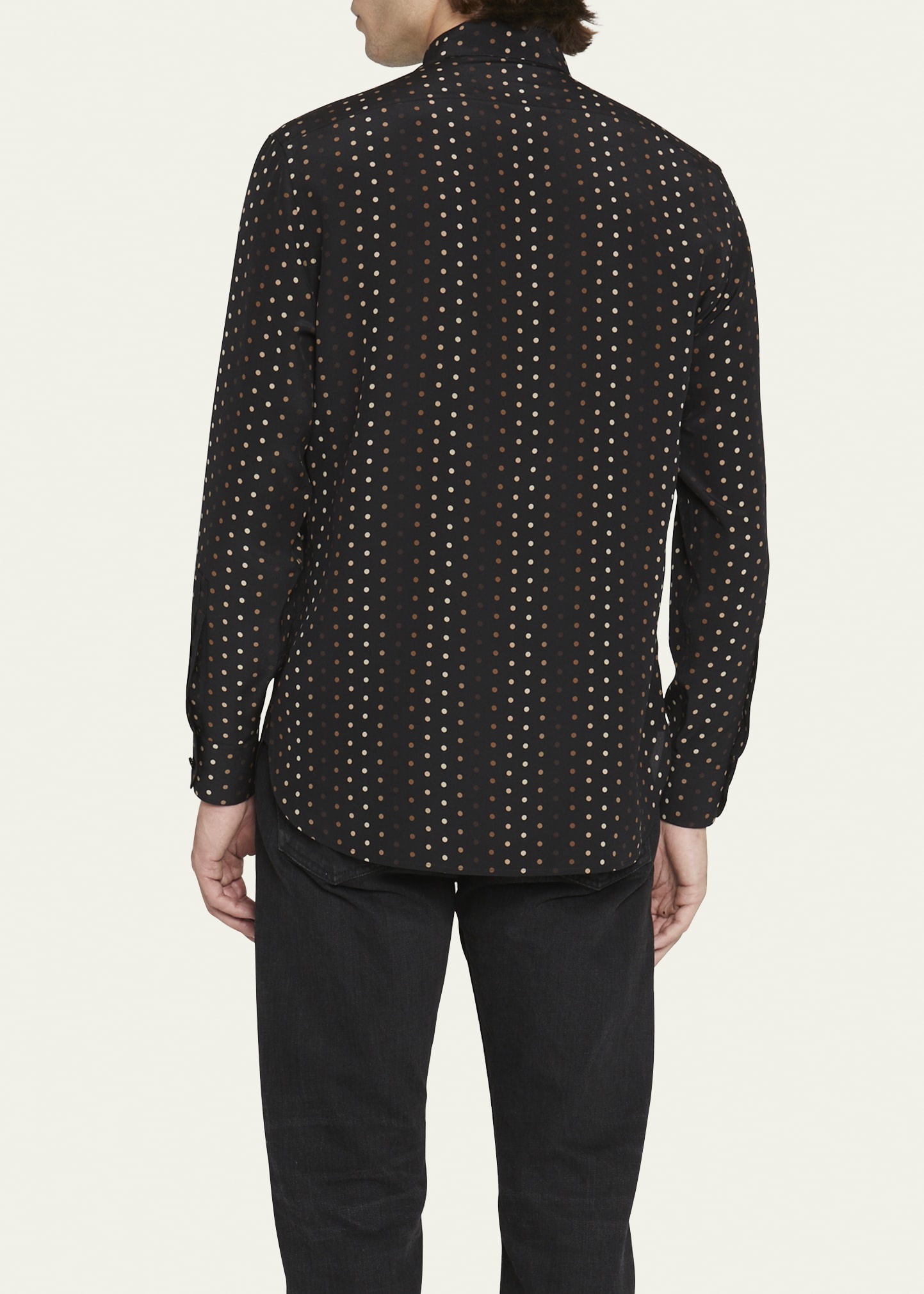 Men's Yves Gradient Dots Dress Shirt - 3