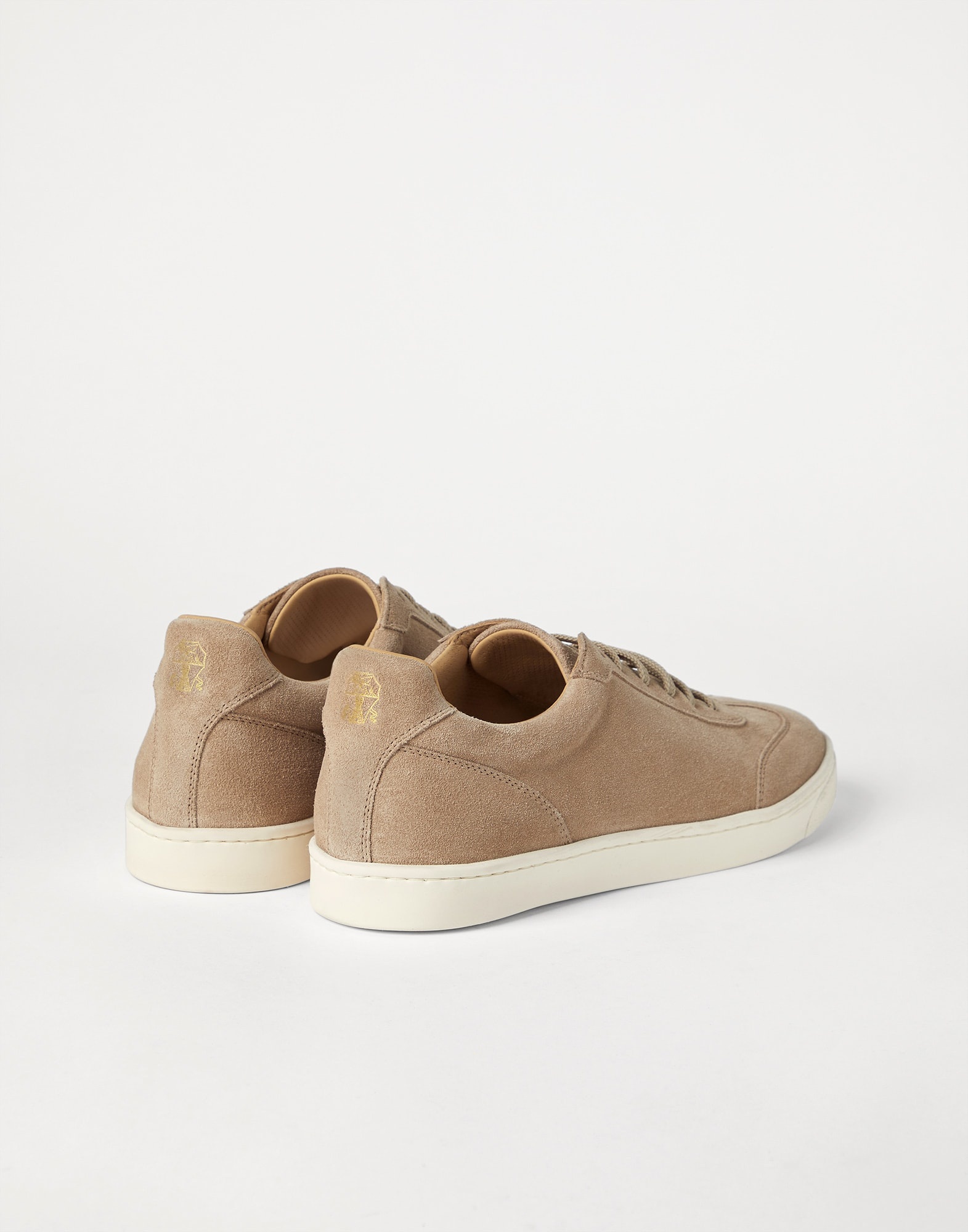 Washed suede sneakers with natural rubber sole - 2