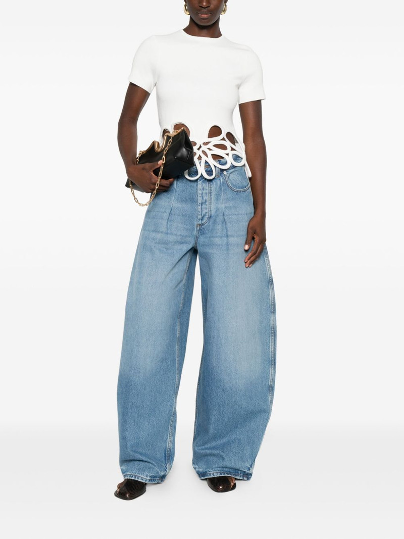 Cult Gaia floral-lace T-shirt outlook