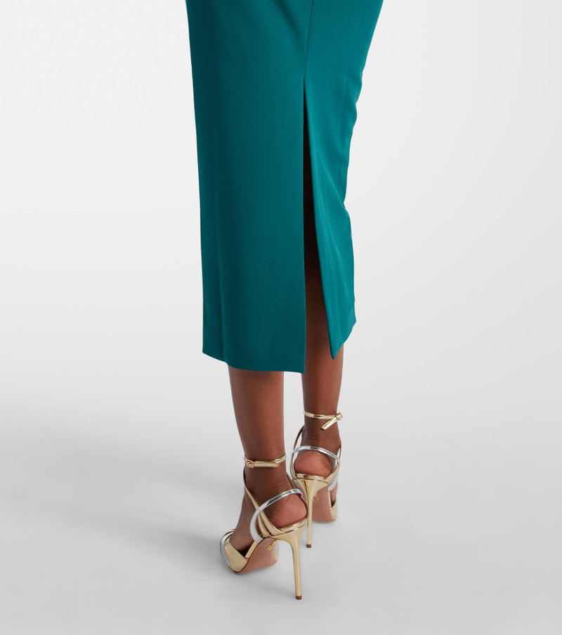 Belted crêpe midi dress 5
