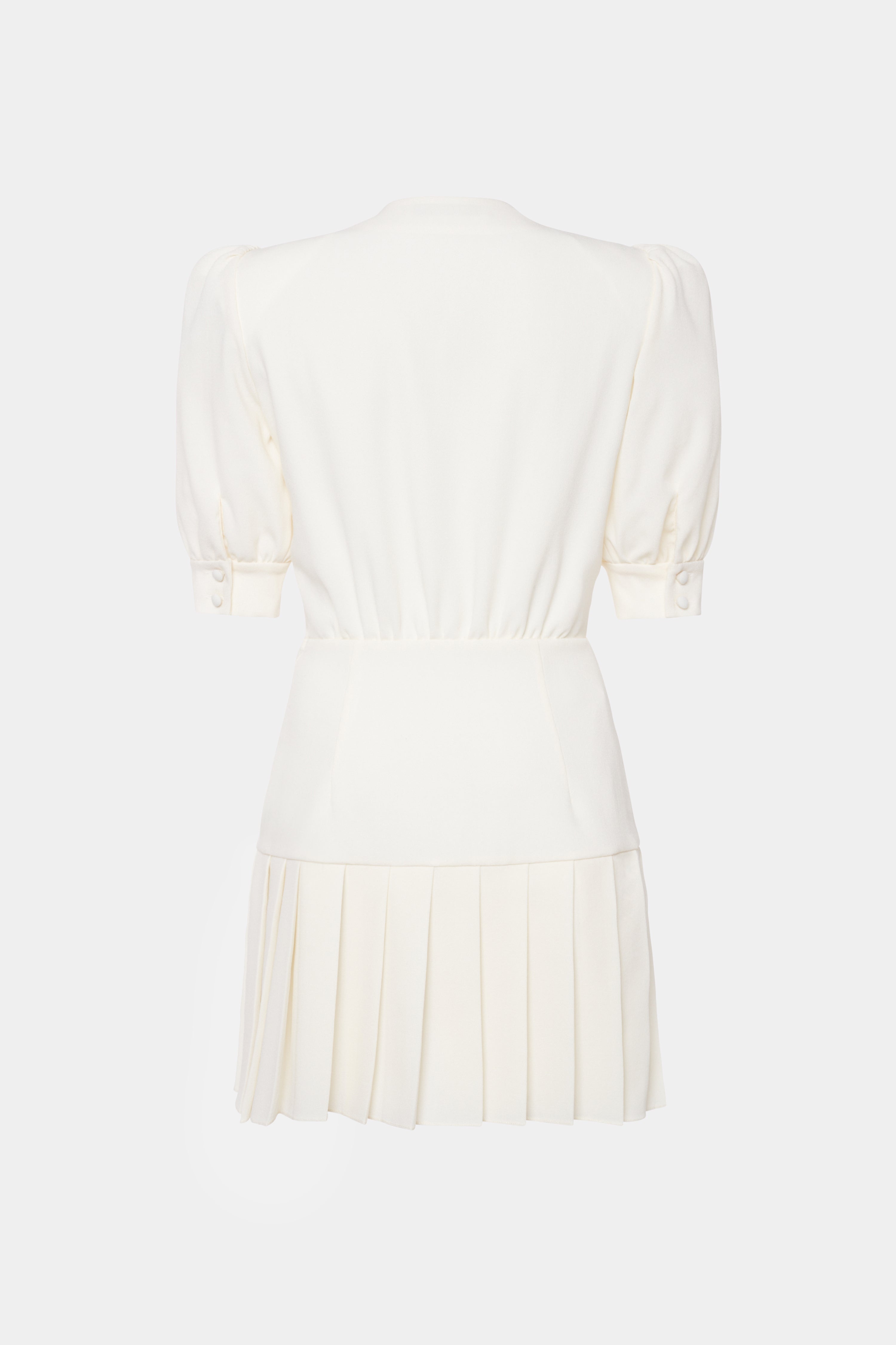 WOOL CREPE MINI DRESS - 2