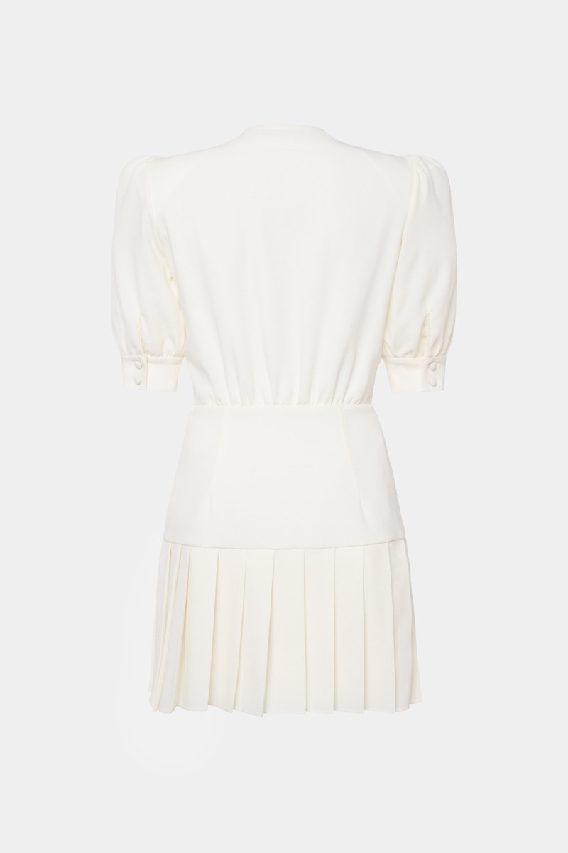 Alessandra Rich WOOL CREPE MINI DRESS outlook
