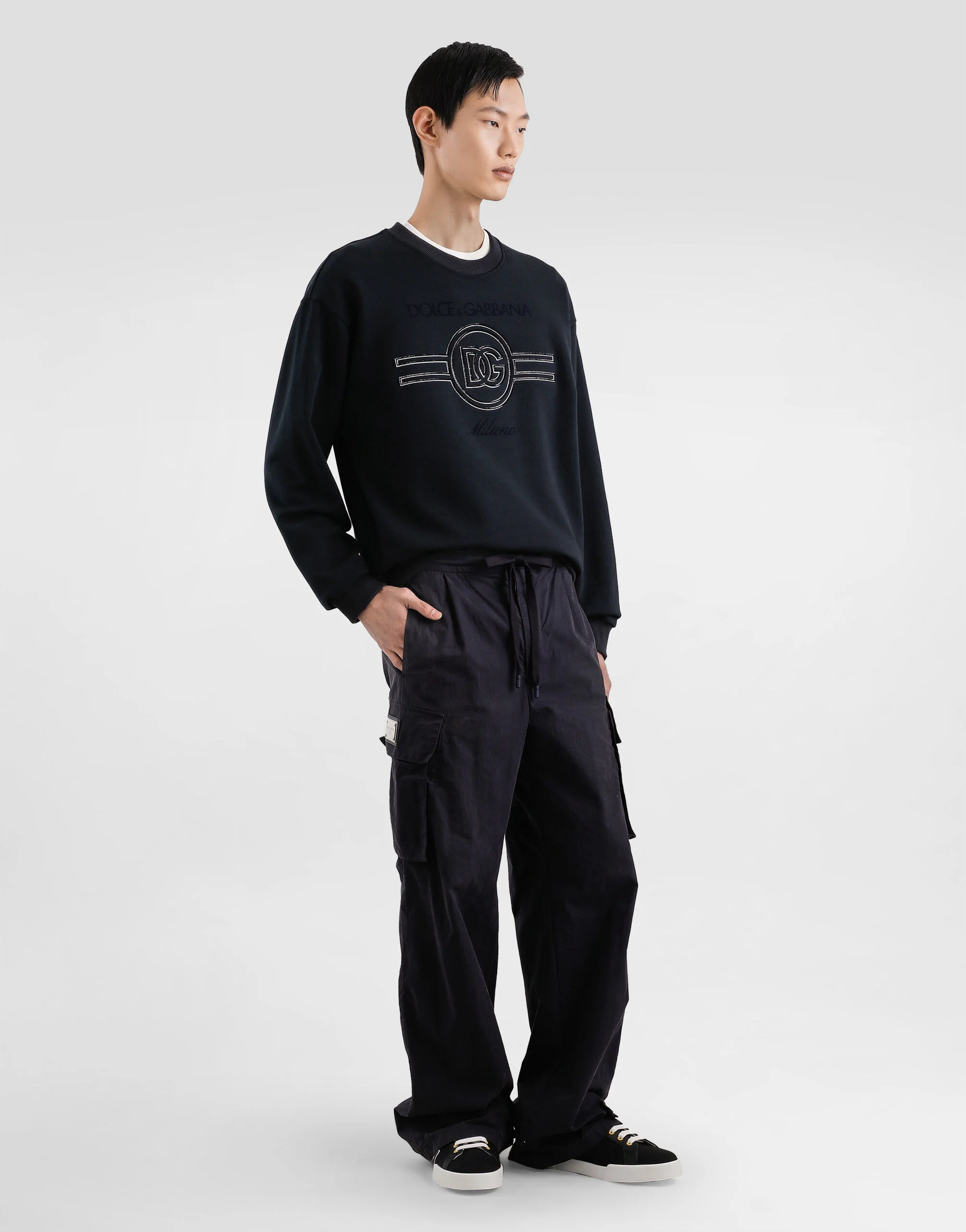 Dolce & Gabbana Cotton t-shirt with flock print | REVERSIBLE