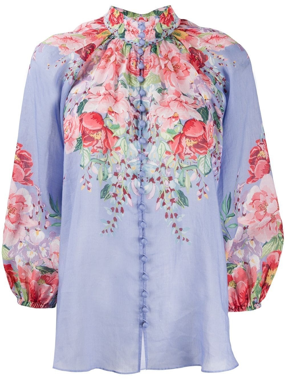 floral print blouse - 1