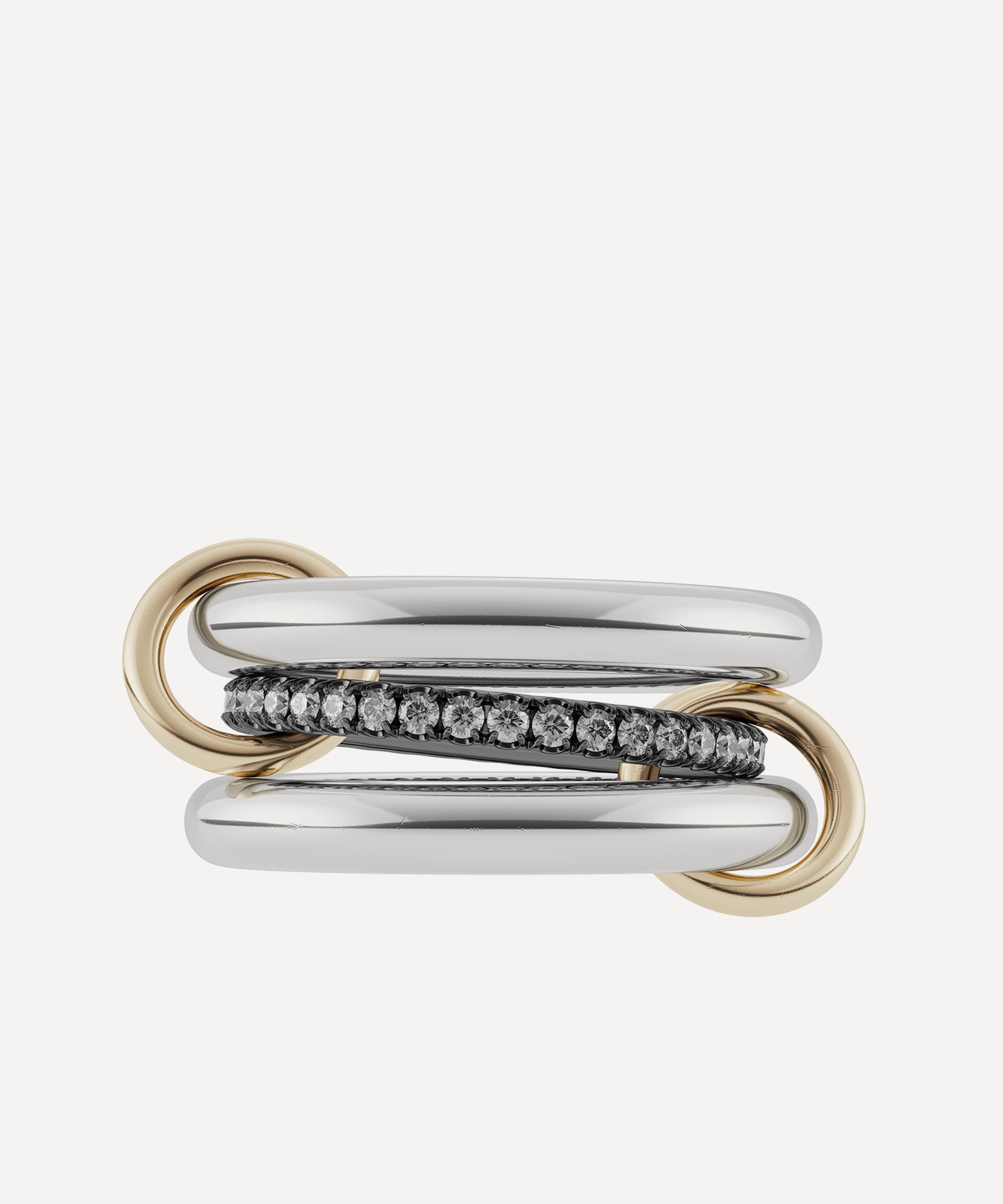 Mixed Metal Libra Gris Ring - 1