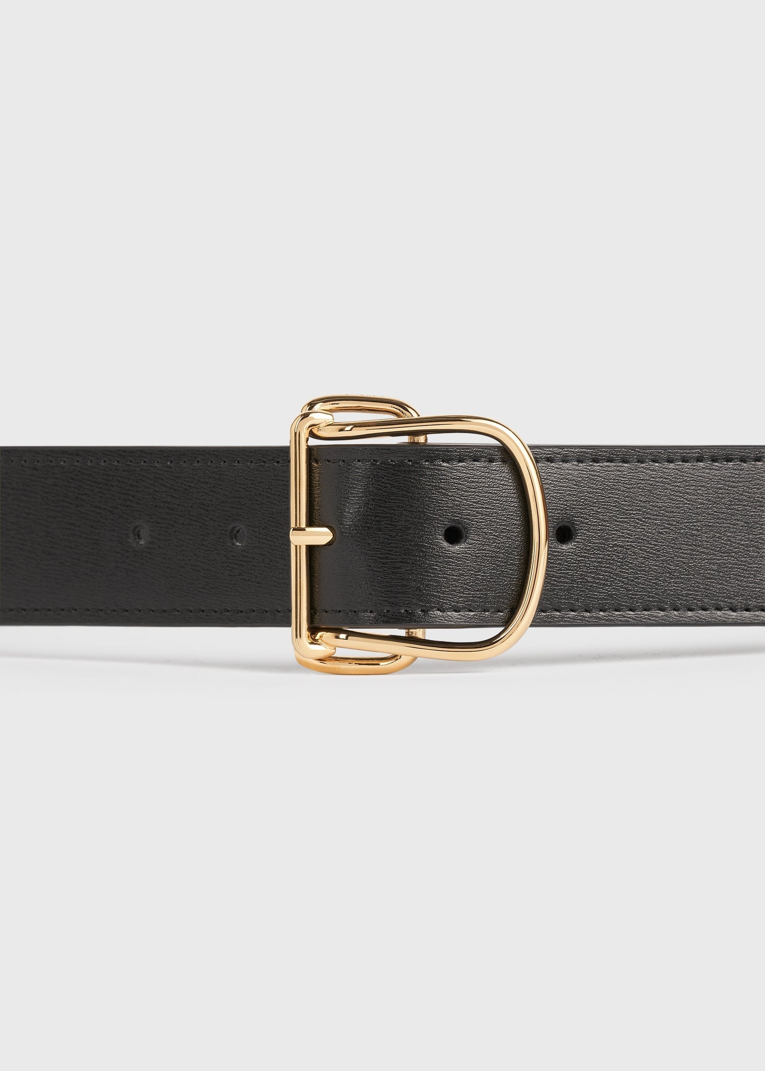 Swirl leather belt black - 5