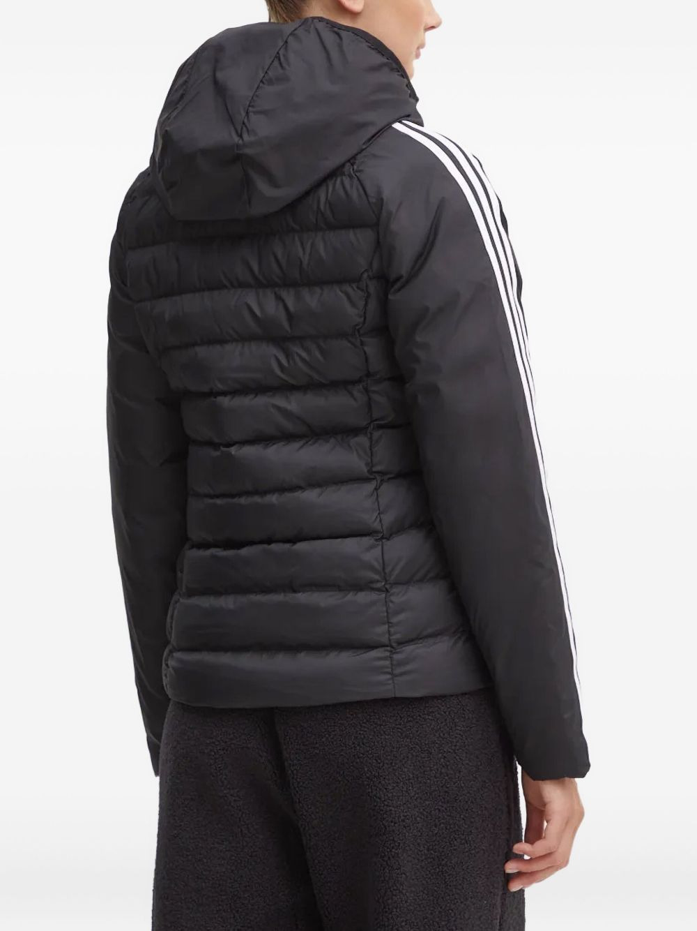 three-stripe hooded puffer jacket - 3