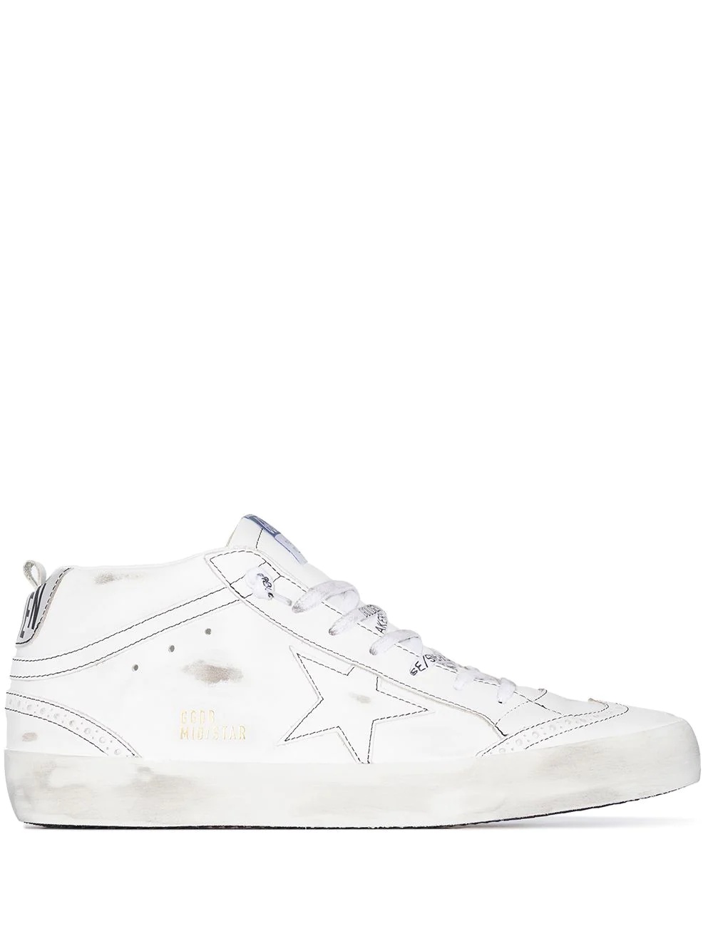 Mid Star distressed sneakers - 1