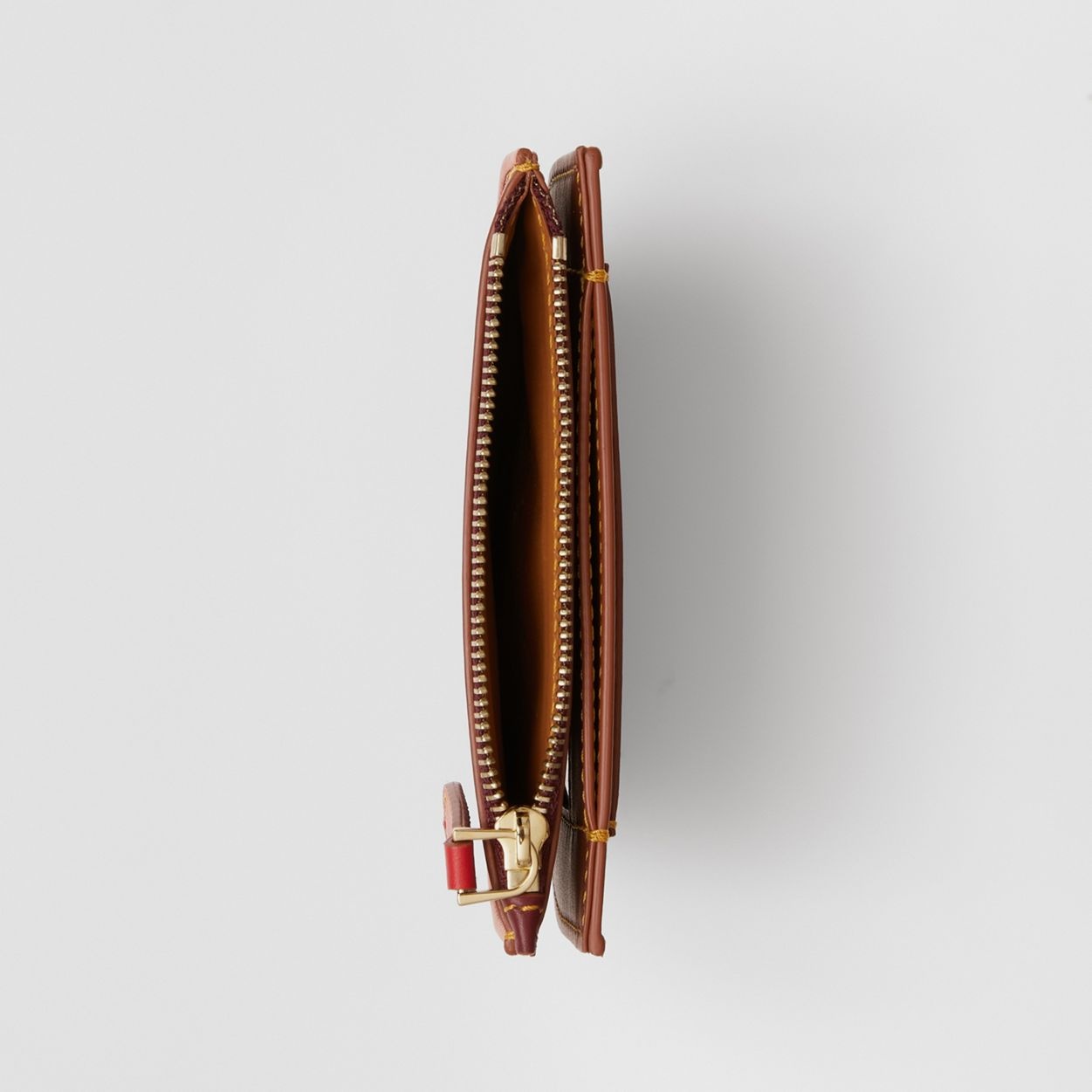 Topstitched Leather Olympia Card Case - 6