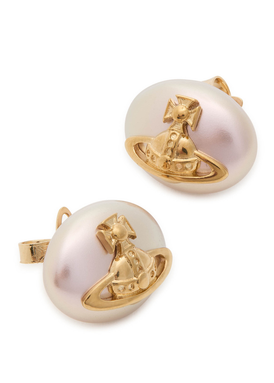Vivienne Westwood Lavinia Faux Pearl-embellished Stud Earrings - 3