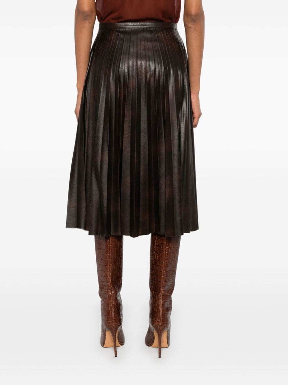 pleated midi skirt - 4