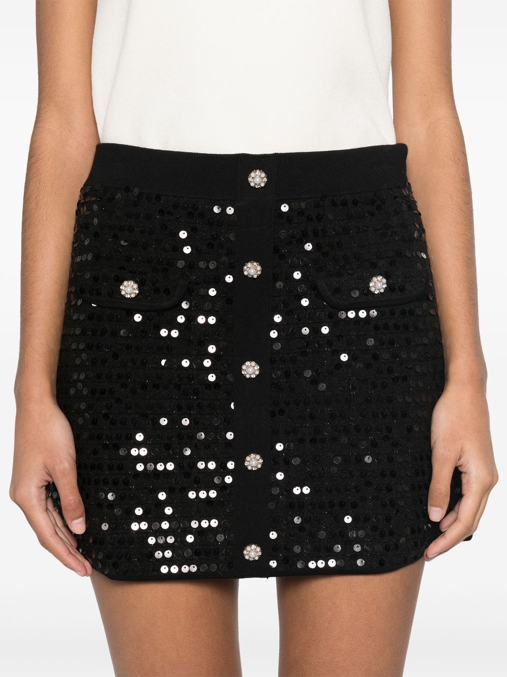 sequinned mini skirt - 5