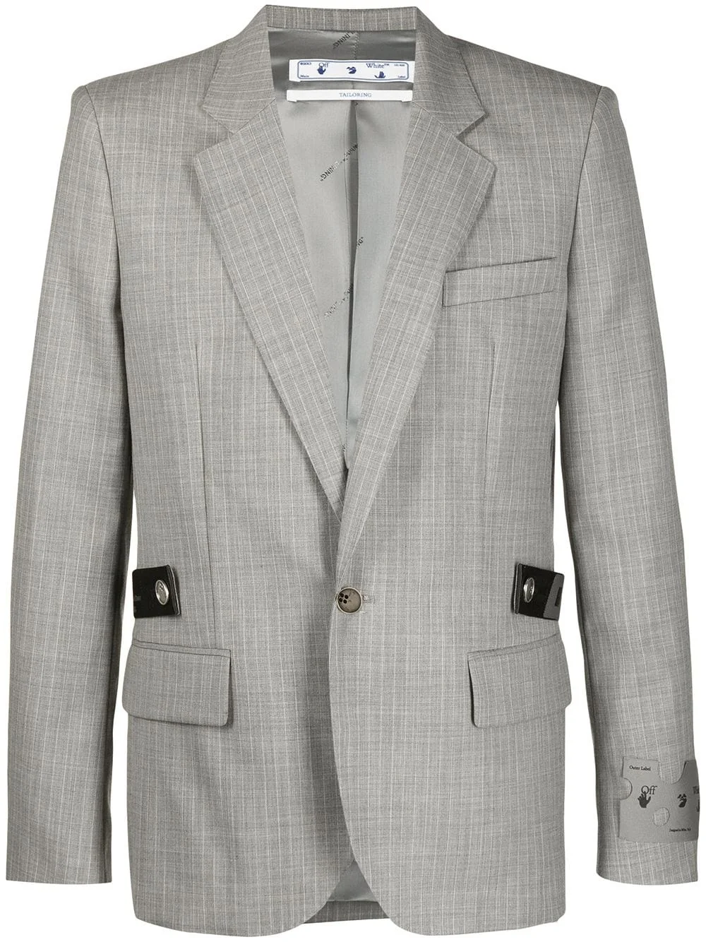 single-breasted tailored blazer - 1