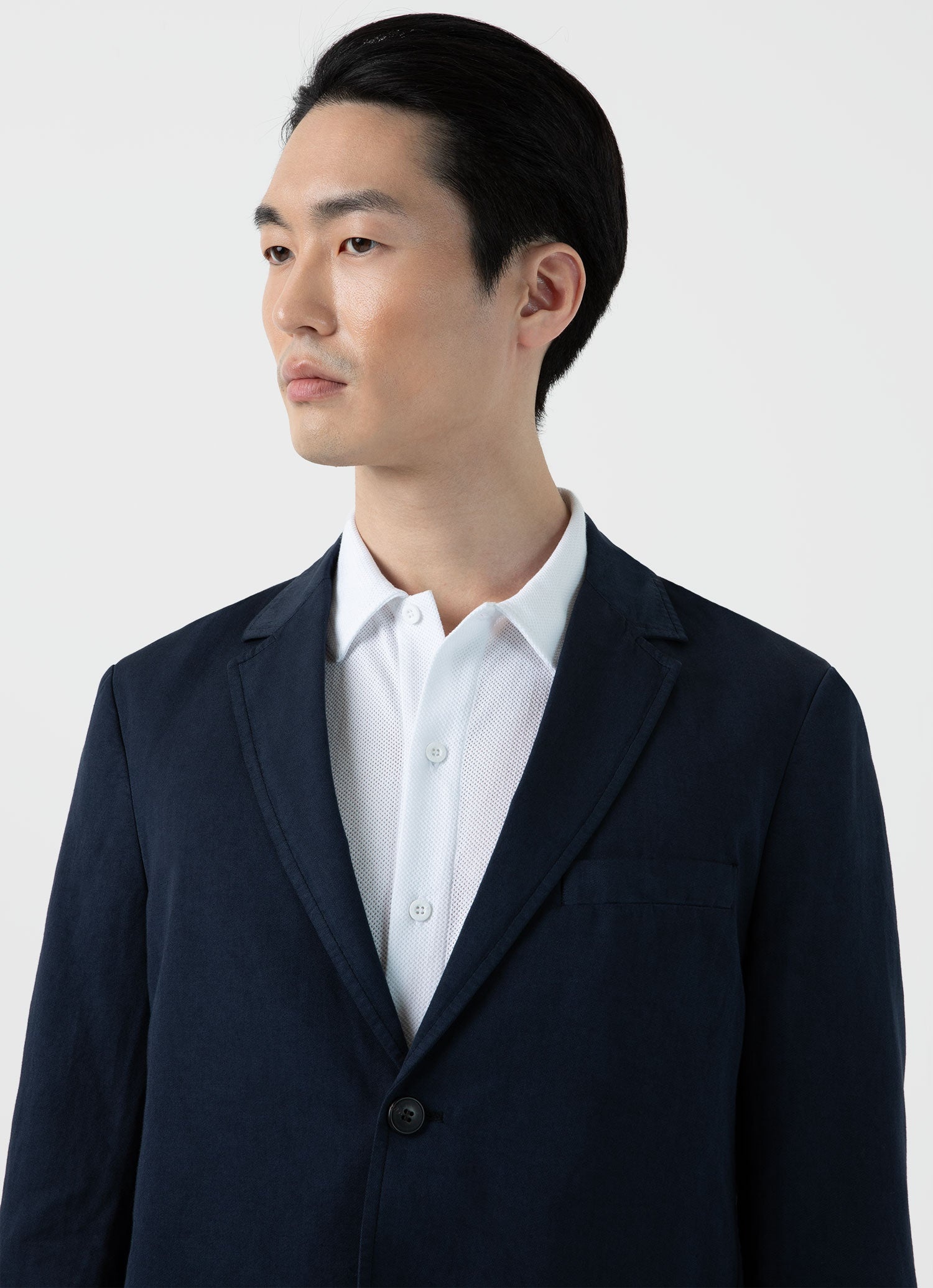 Cotton Linen Unstructured Blazer - 6