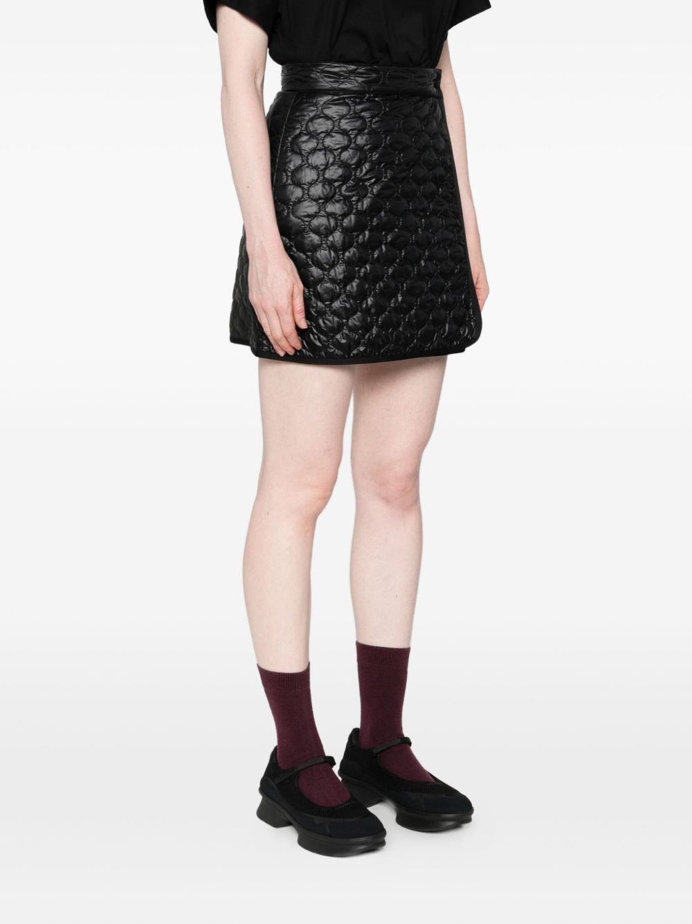 quilted mini skirt - 3