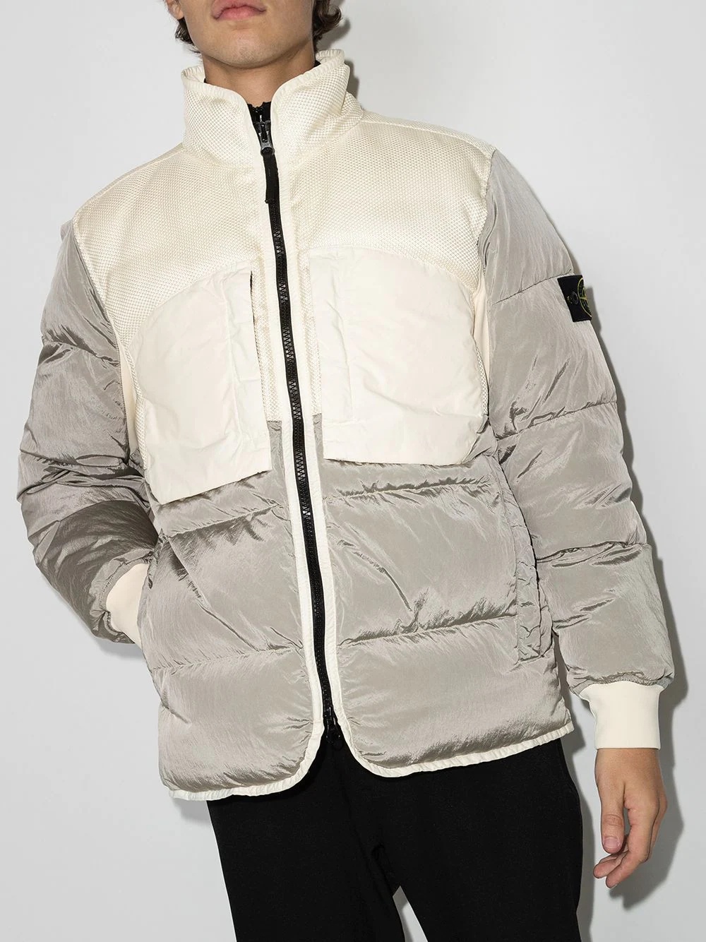 Panama colour-block puffer jacket - 2