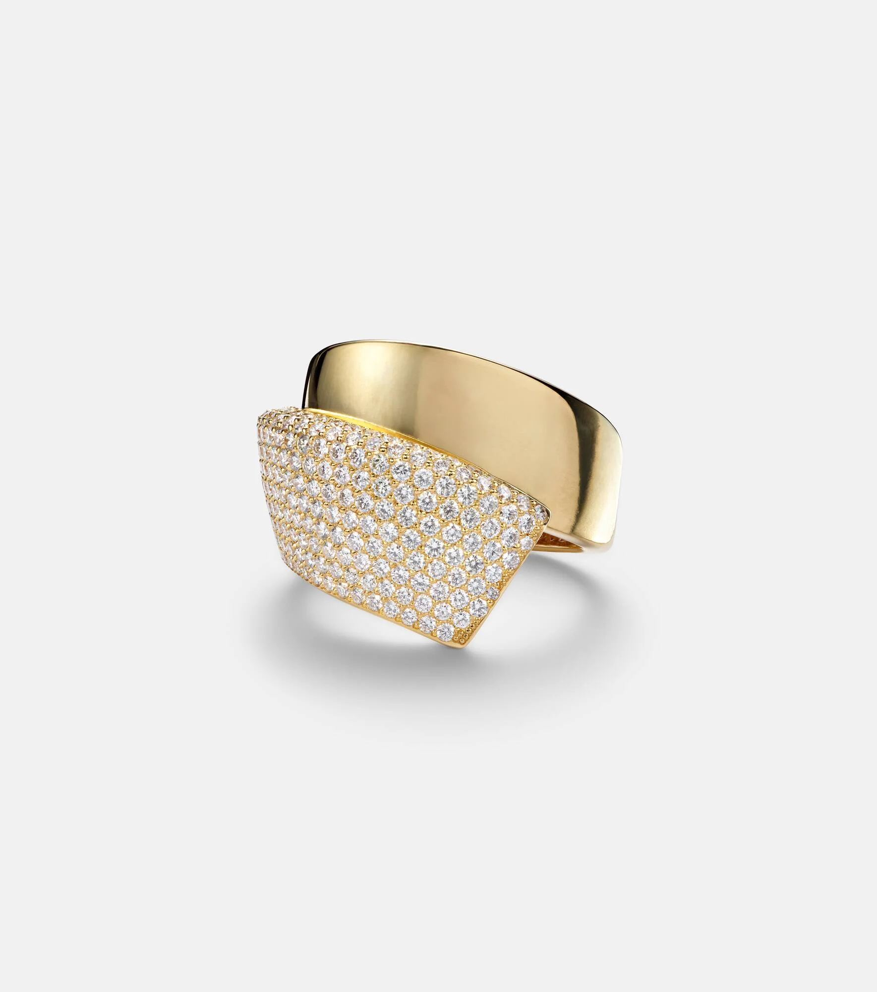 Divino 18kt gold ring with diamonds - 1
