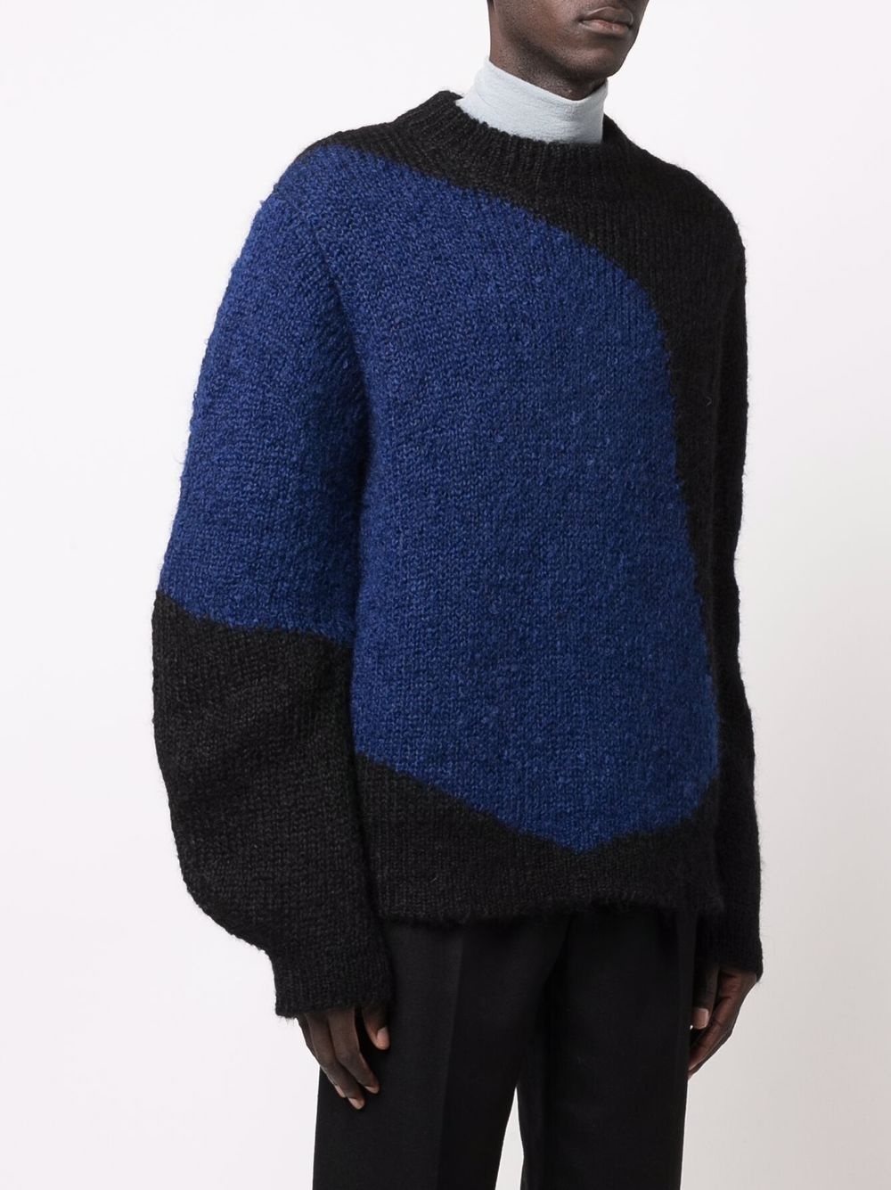 colour-block bell-sleeve jumper - 3