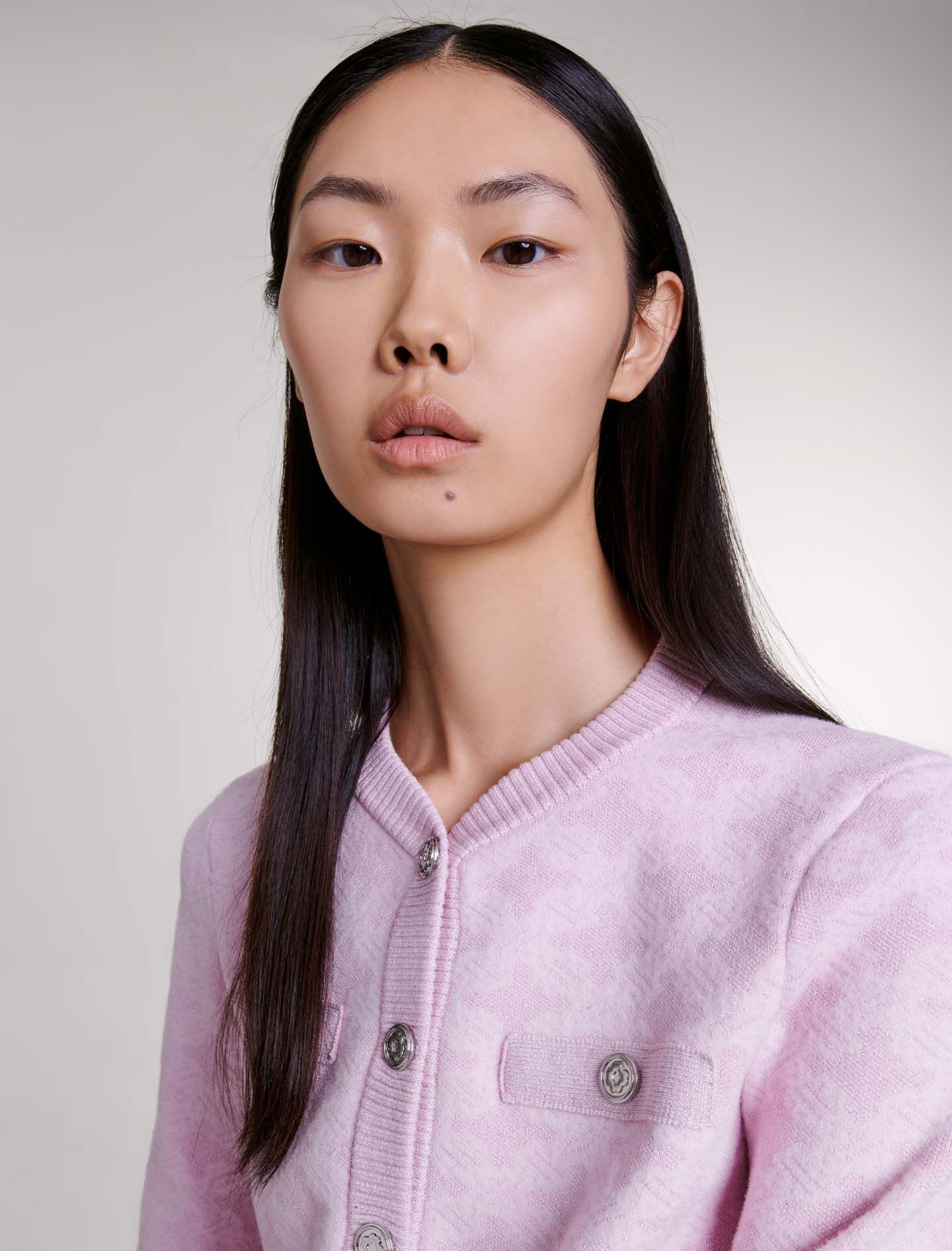 Cardigan in jacquard-effect knit - 3