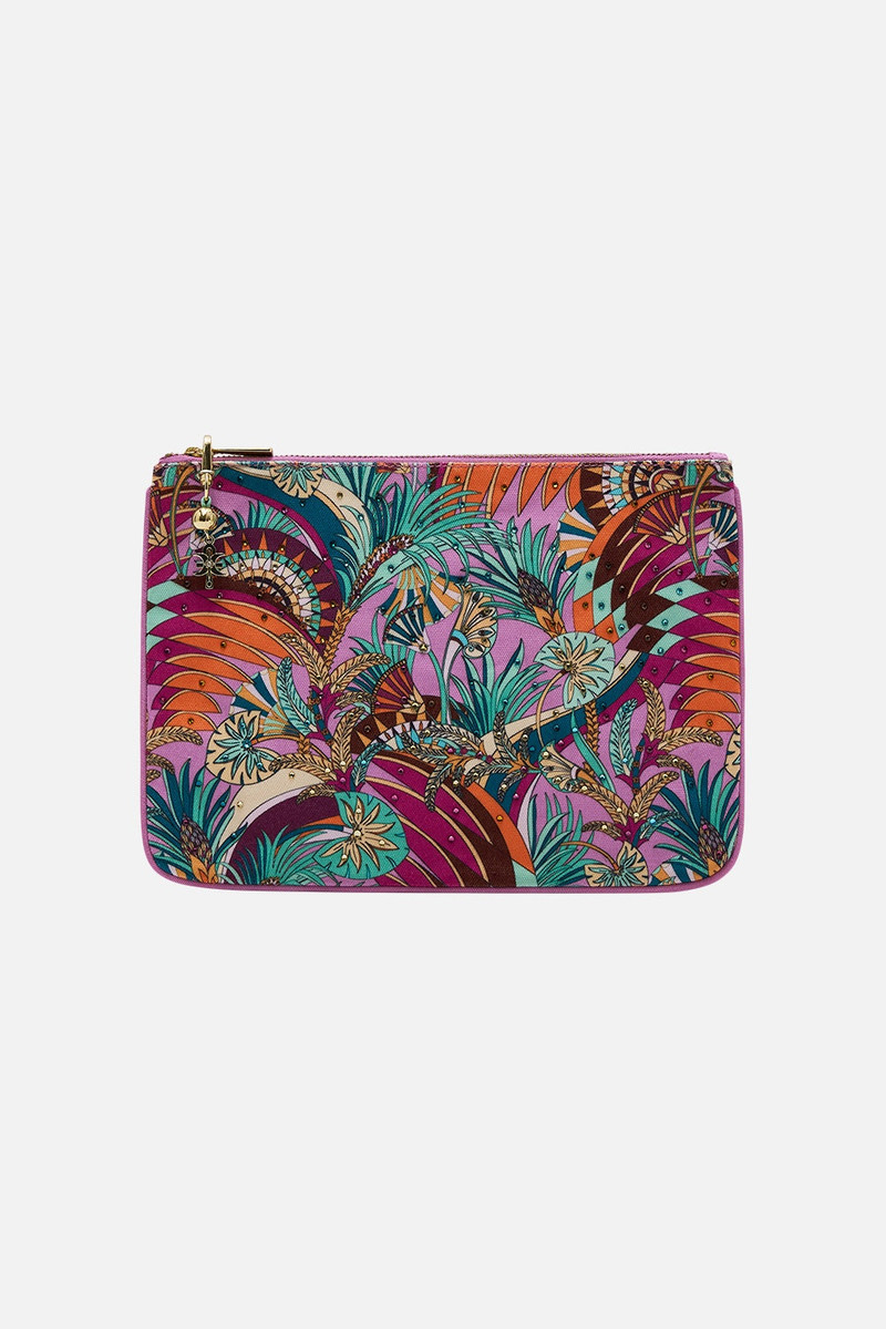 CAMILLA SMALL CANVAS CLUTCH outlook