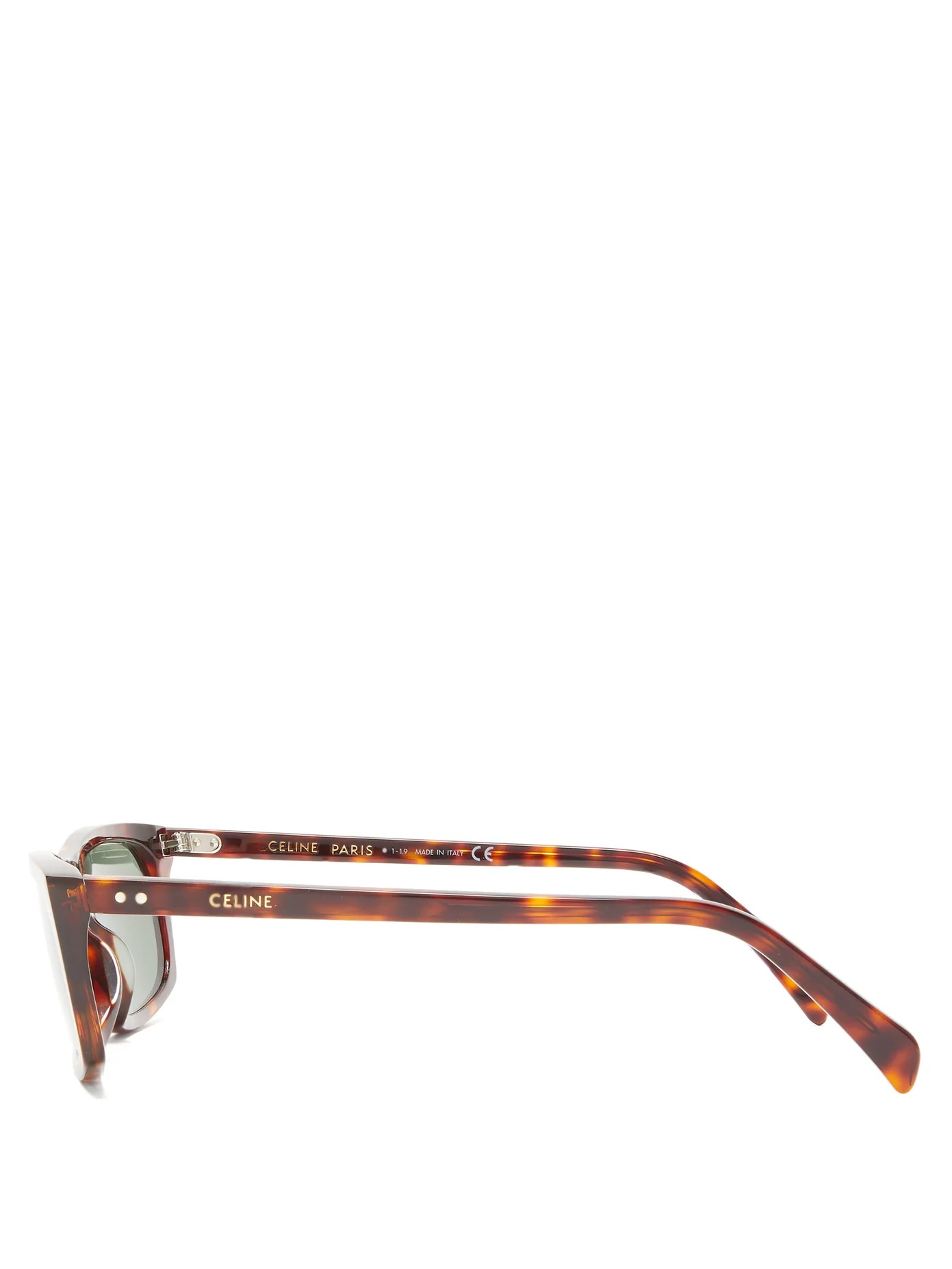 Rectangular tortoiseshell-acetate sunglasses - 4