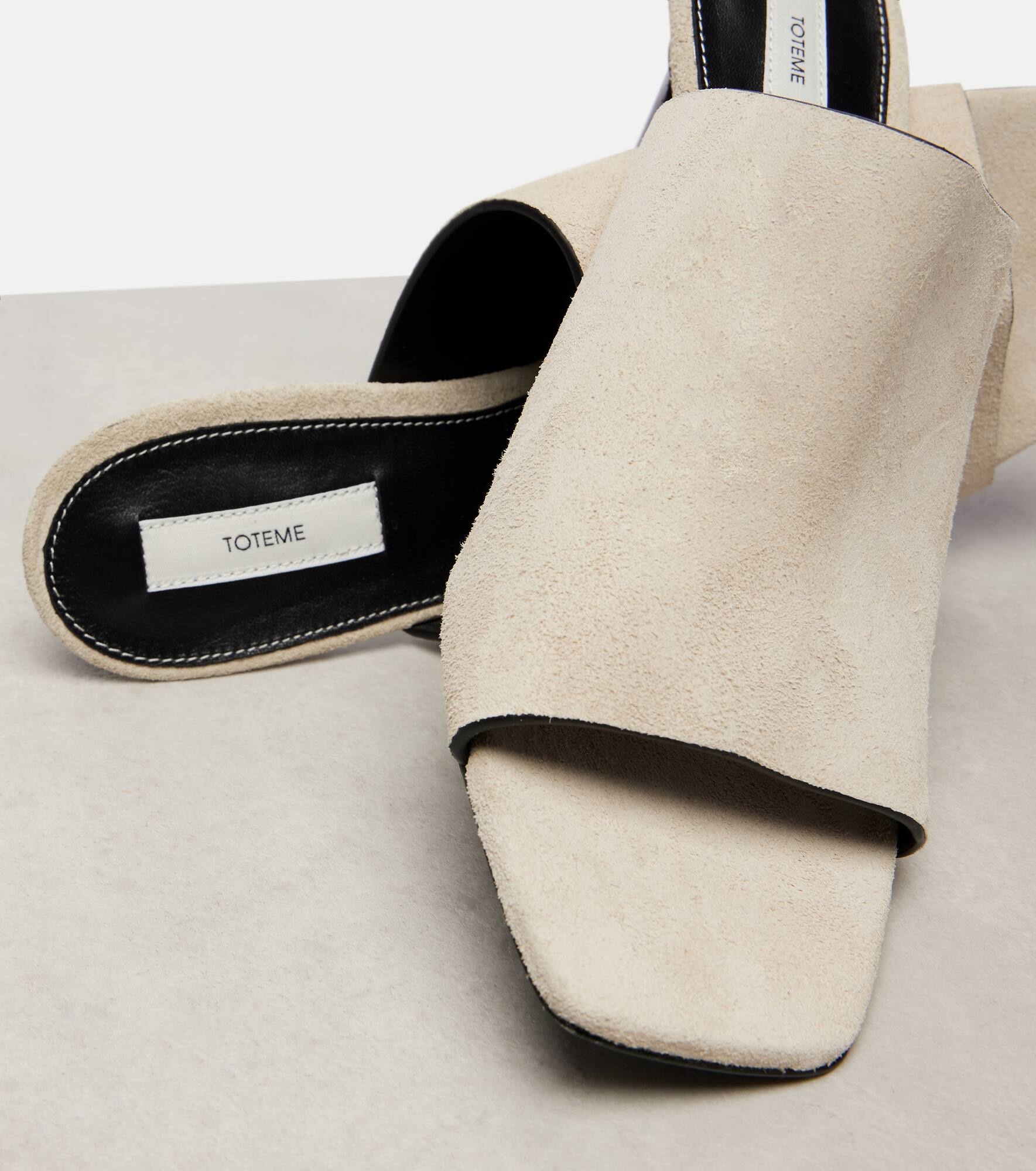 Suede mules - 5