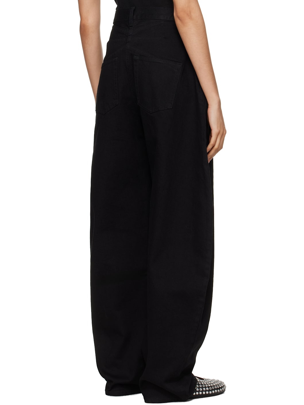 Black Round Jeans - 3