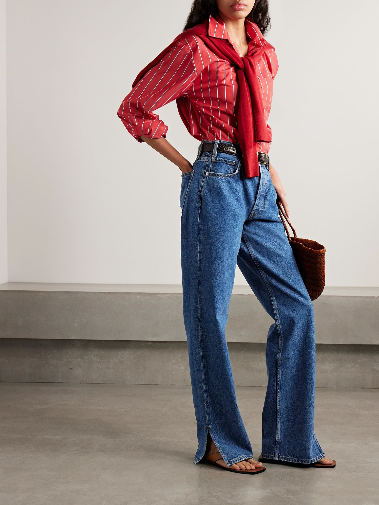Roy mid-rise straight-leg jeans Dark denim - 2