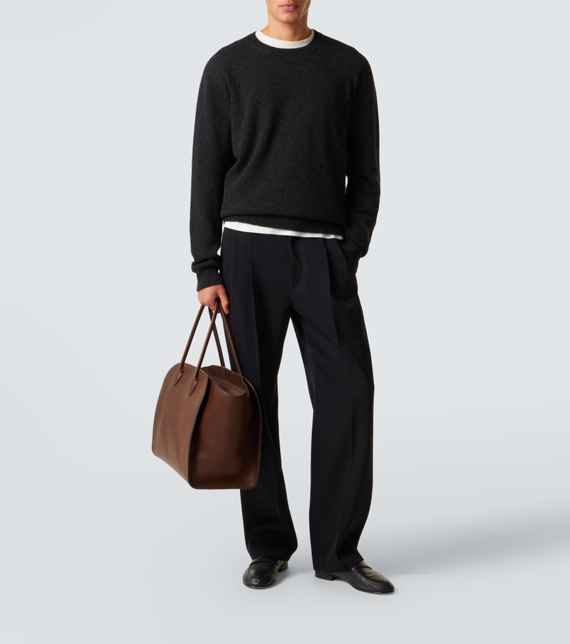 The Row Marlo 17 leather tote bag outlook