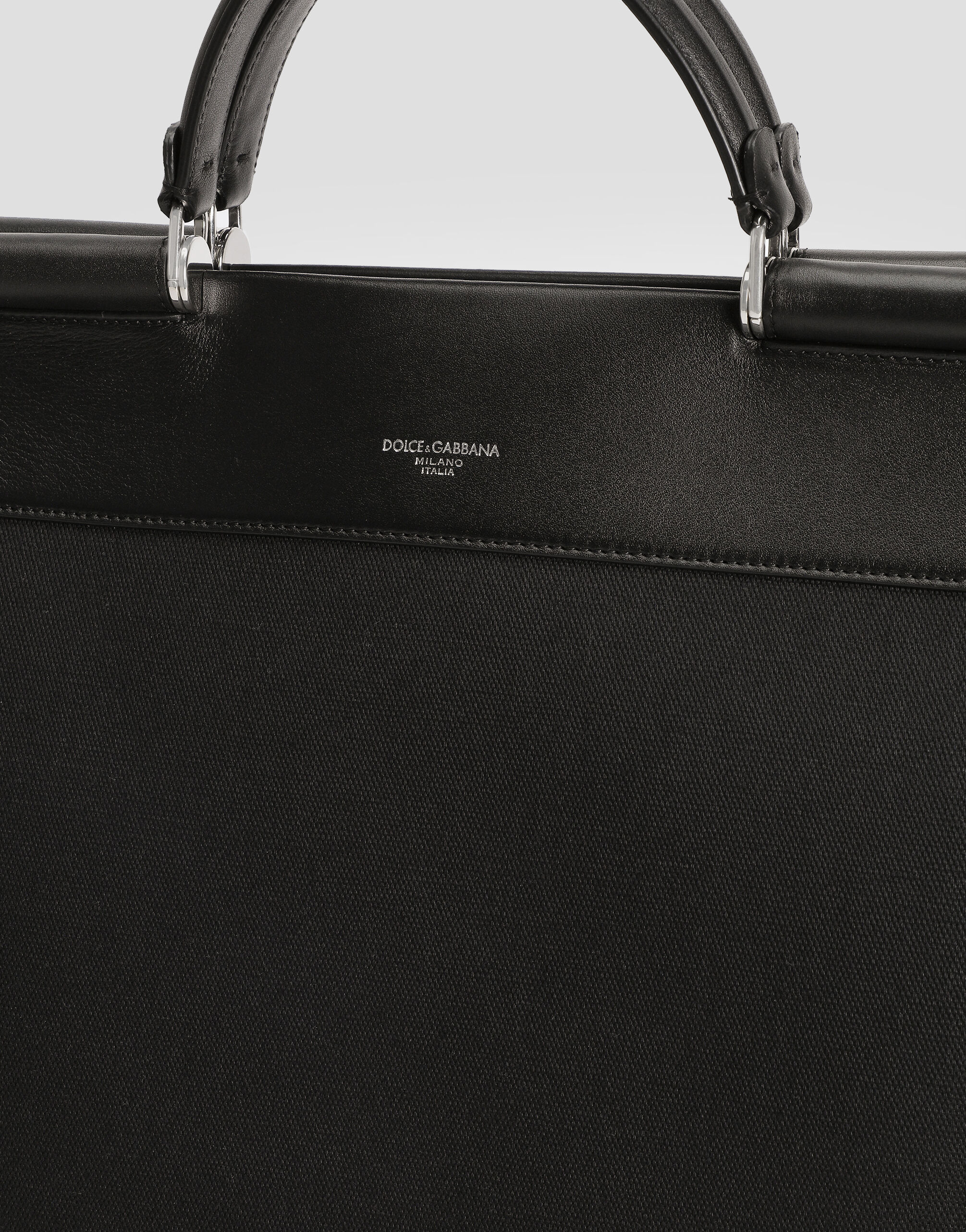 Calfskin and panama bag - 6