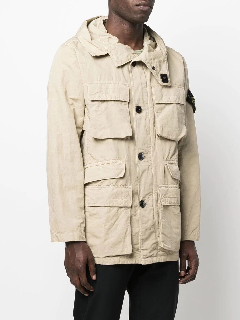 Compass-badge hooded jacket - 3