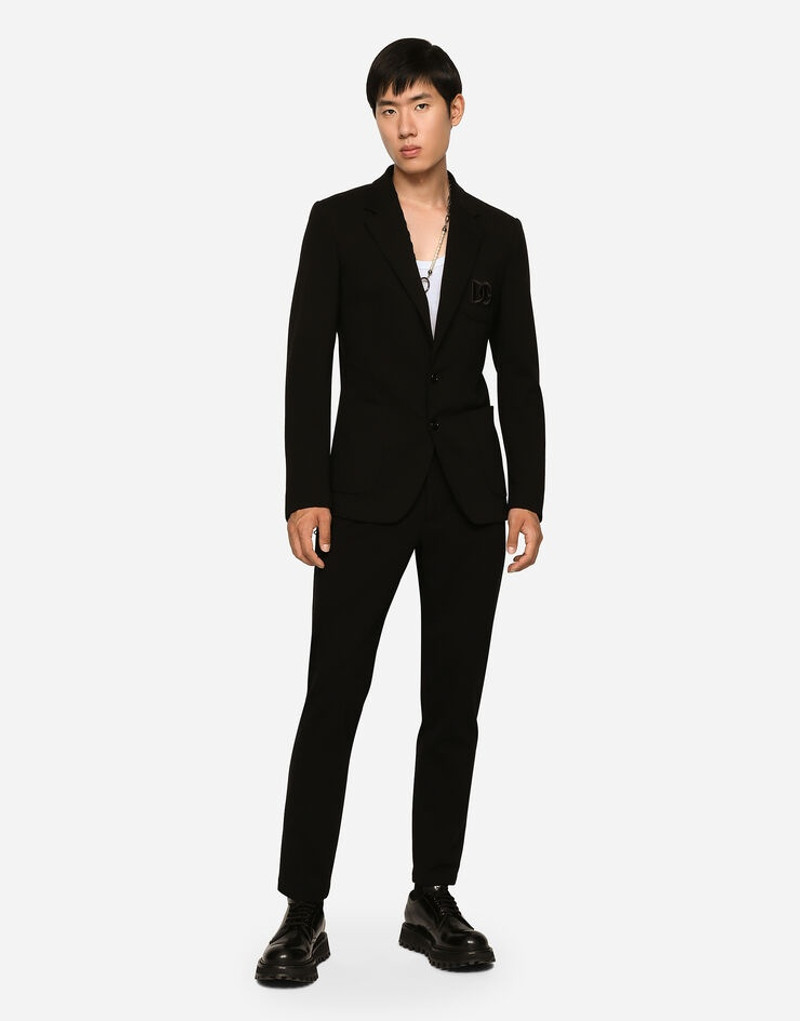 Dolce & Gabbana Jersey jogging pants with DG patch outlook