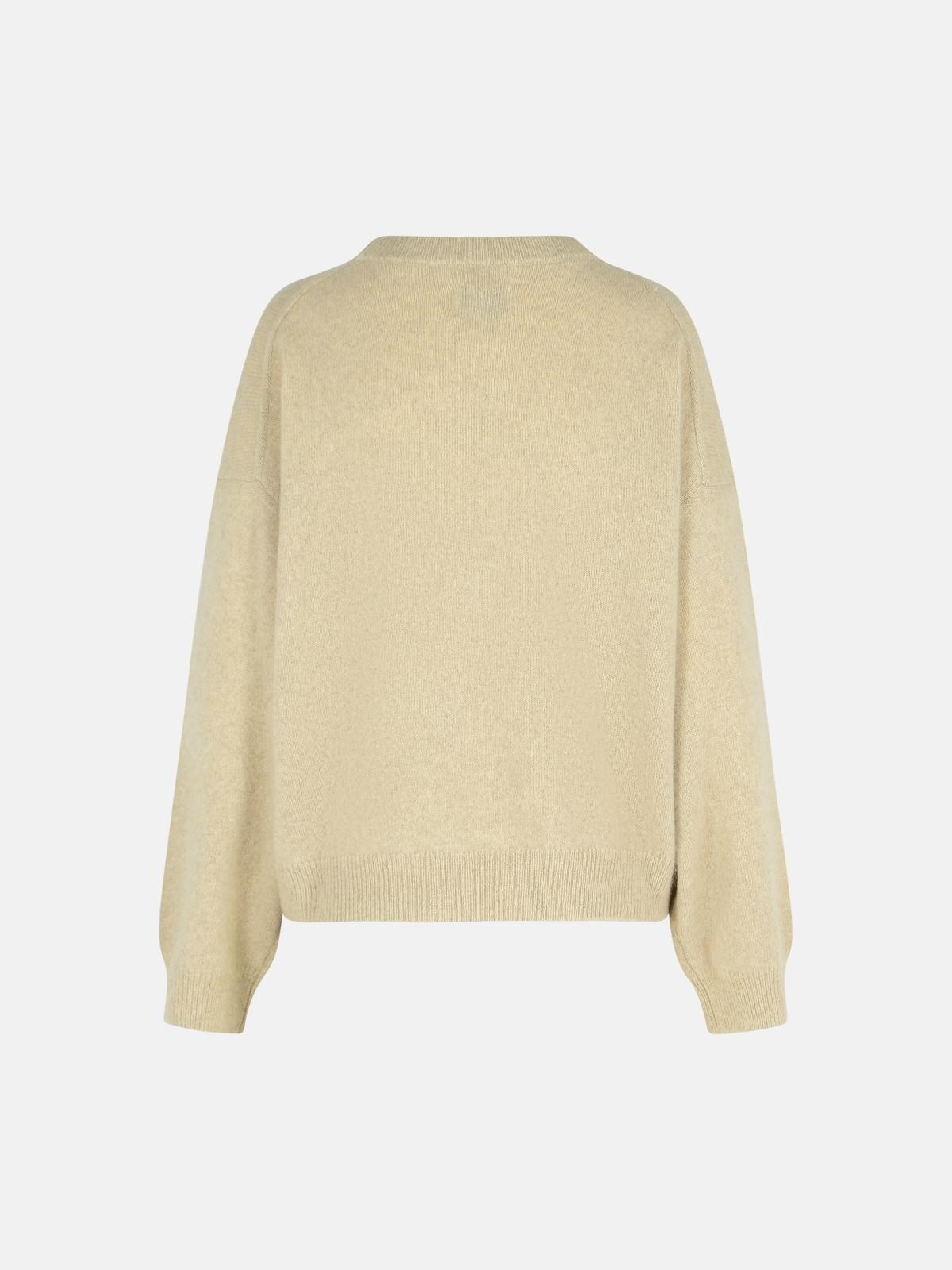 MELANGE ROCK WOOL BLEND SWEATER - 3