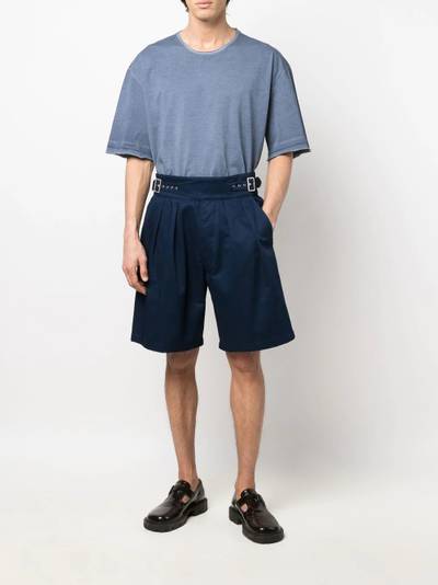 Maison Margiela pleat-detail buckled shorts outlook