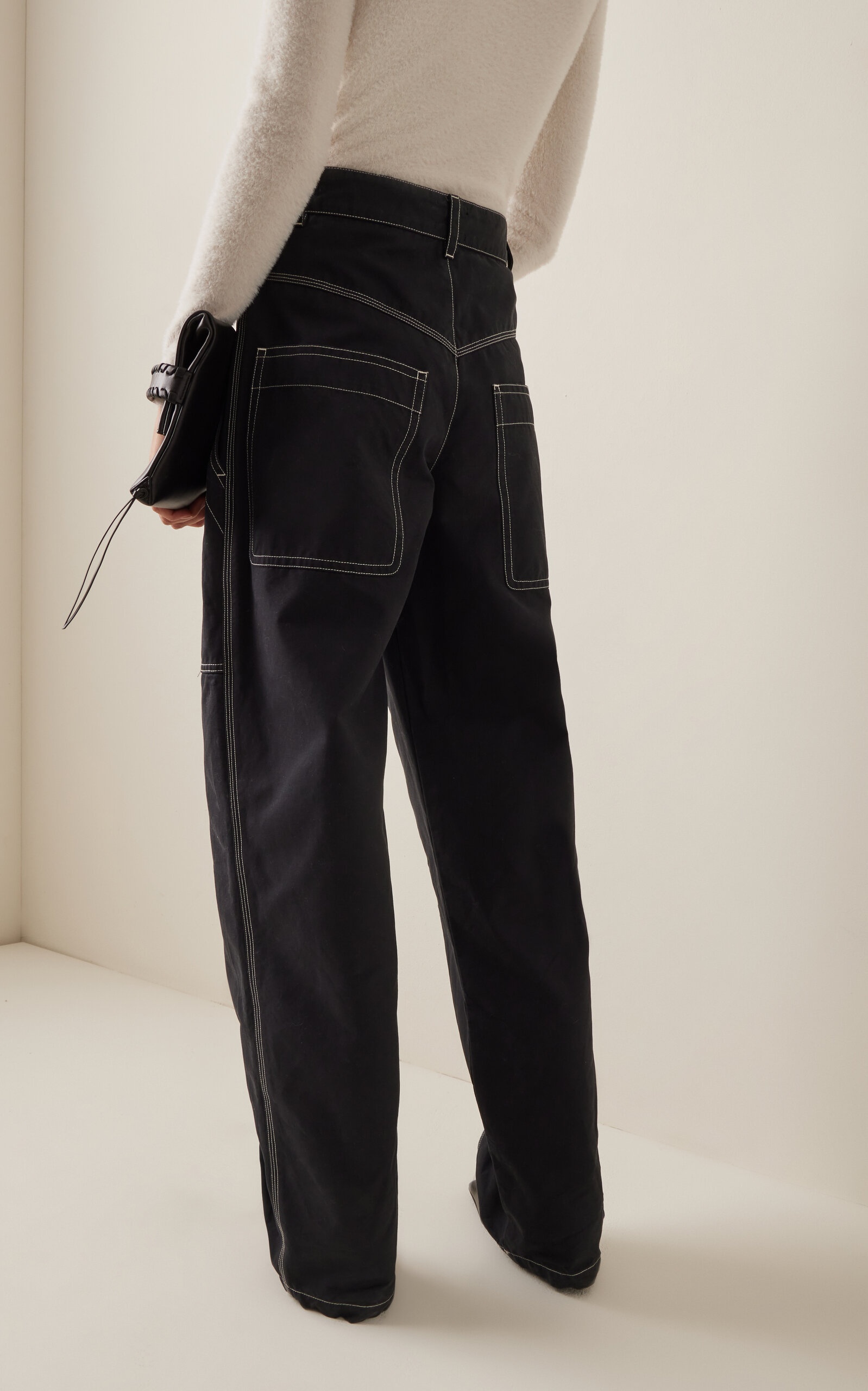 Denzel Cotton Pants black - 4