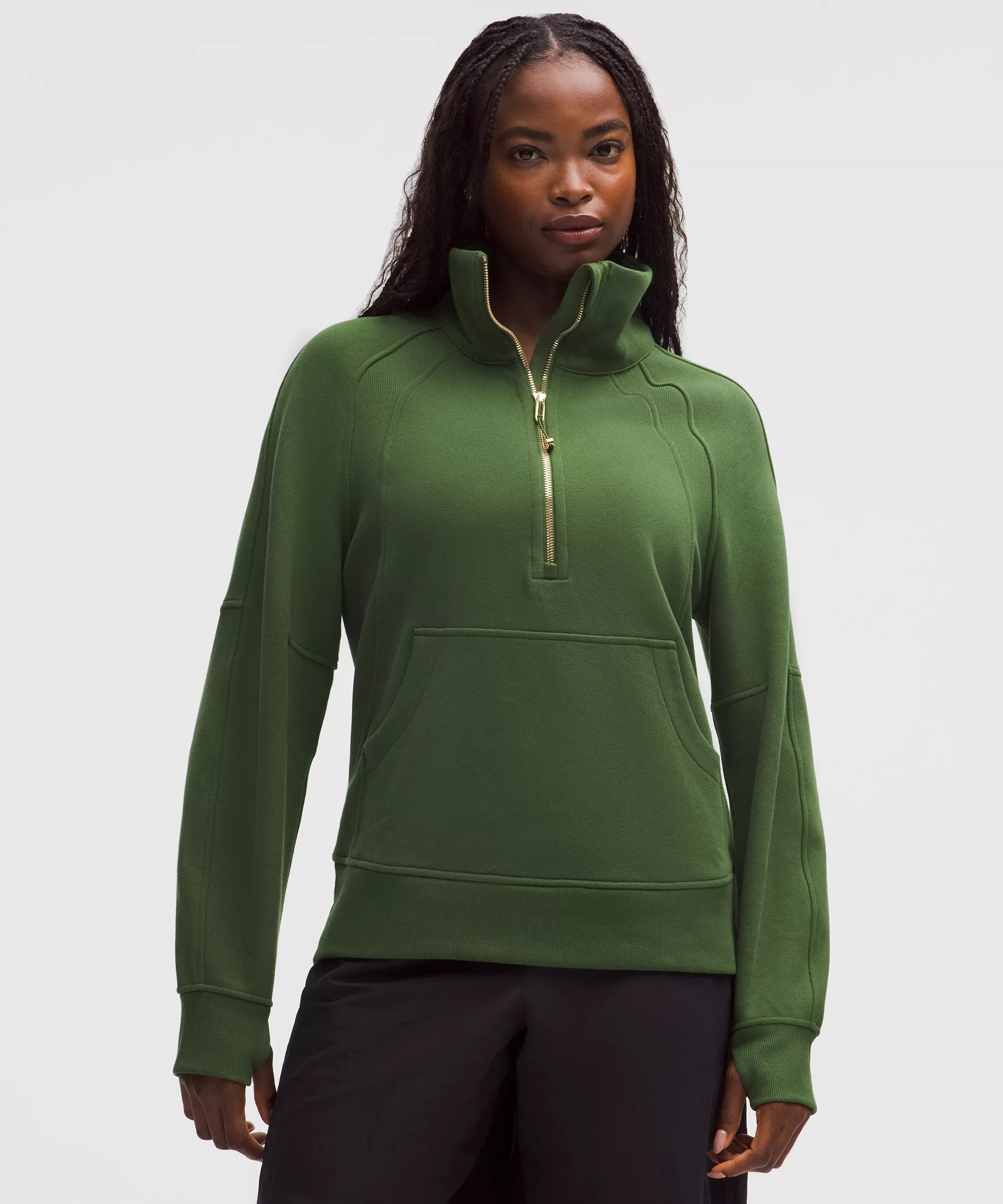 Scuba Oversized Funnel-Neck Half Zip *Long - 1