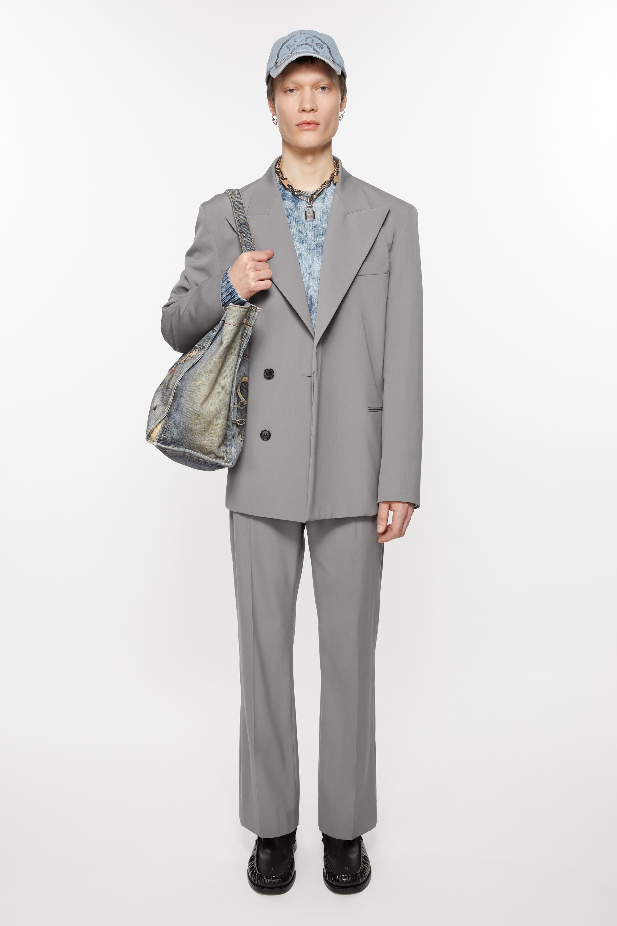 Regular fit suit jacket - Cold grey - 2