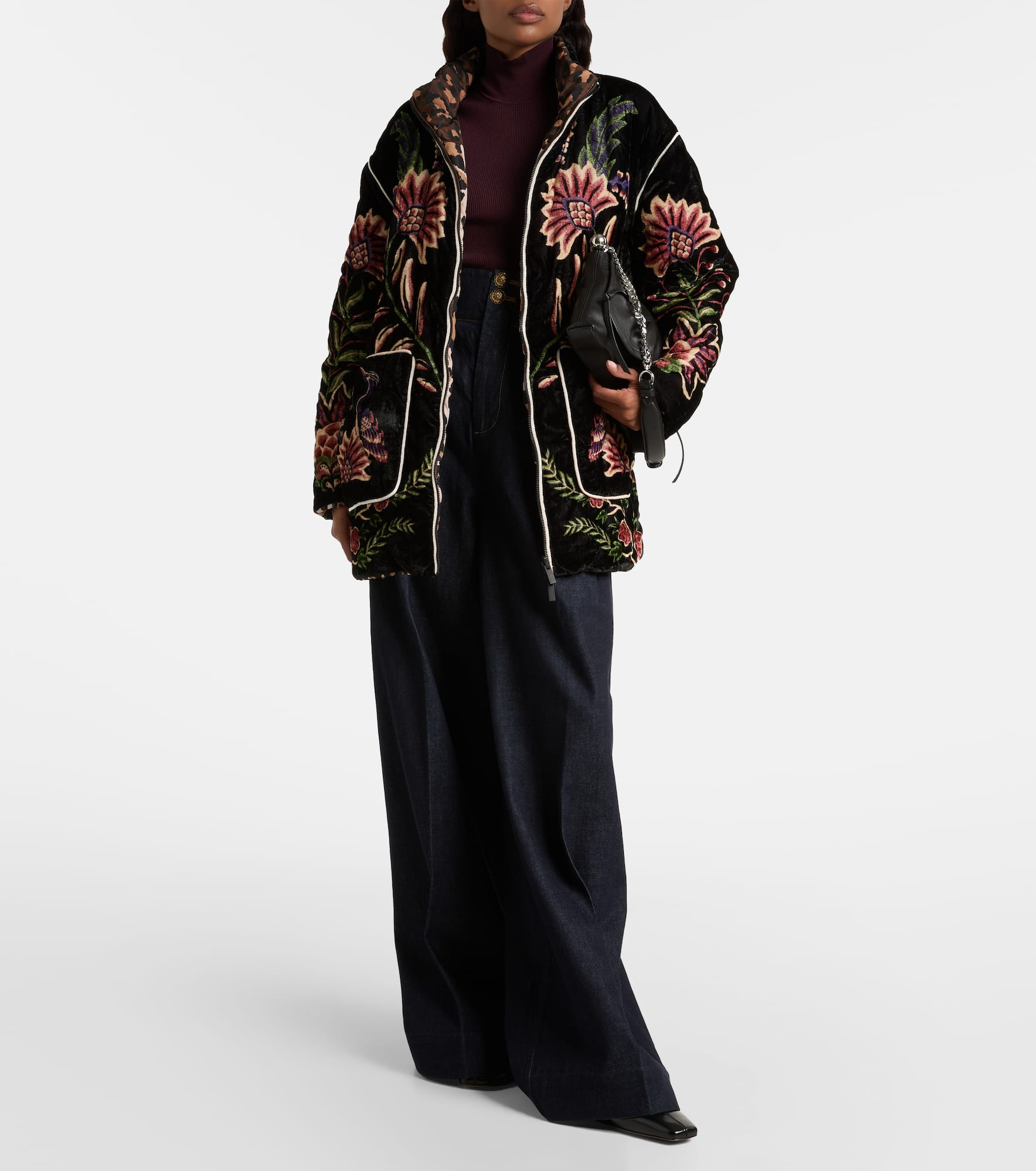 Marvelous Garden belted reversible puffer jacket - 2