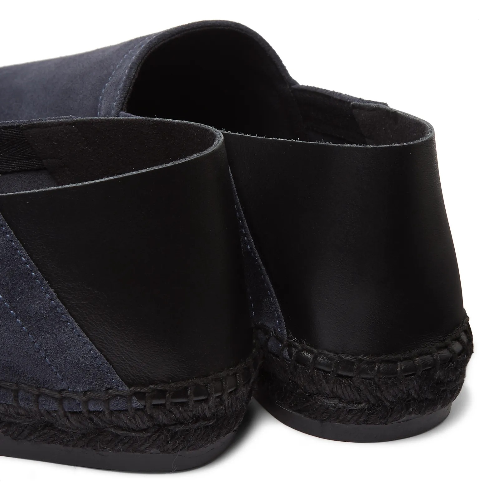 Barnes Collapsible-Heel Suede and Leather Espadrilles - 7