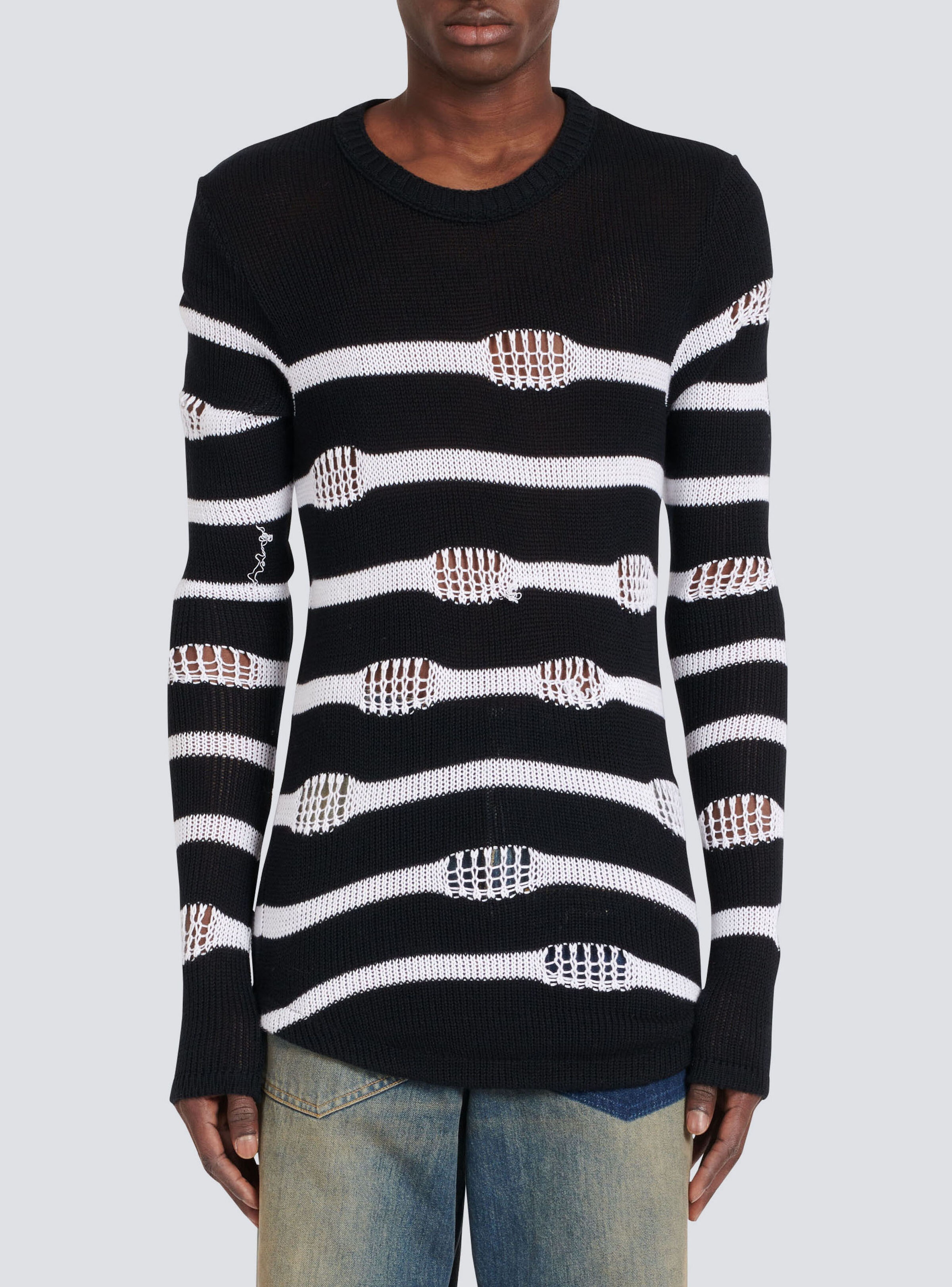 Destroyed striped nautical sweater - 6
