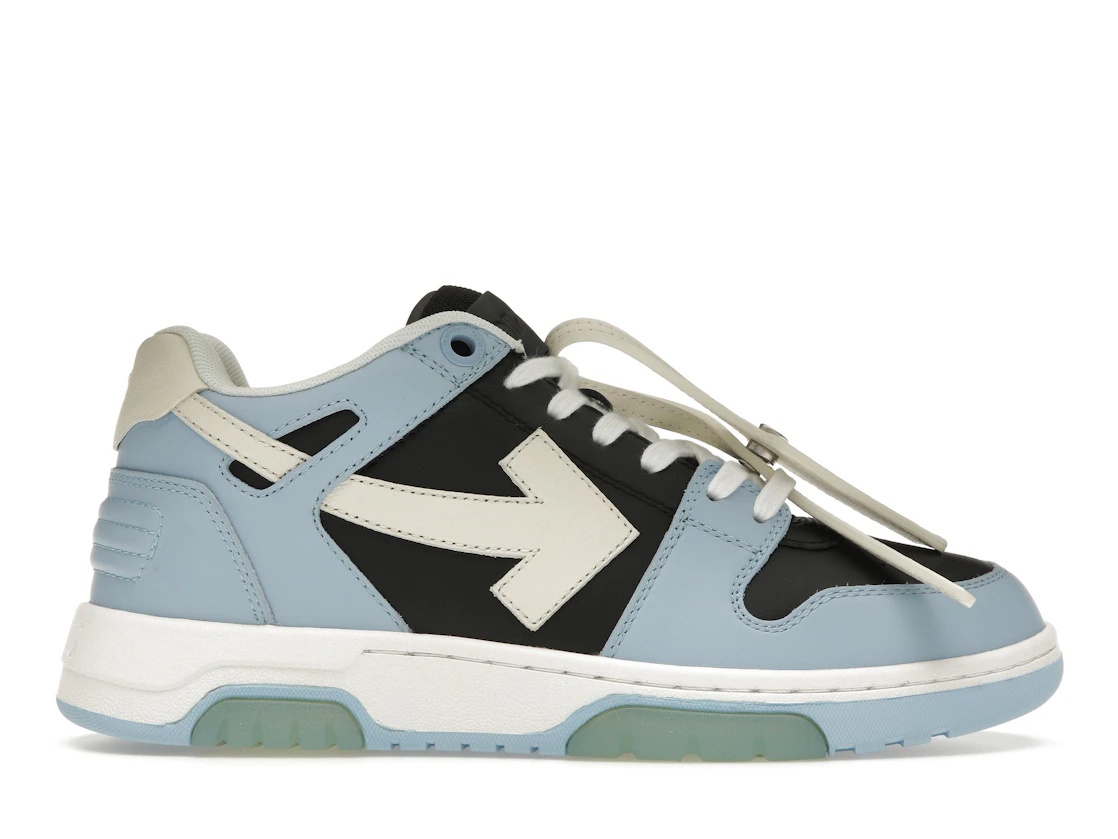 OFF-WHITE Out Of Office OOO Low Tops Light Blue Black - 1