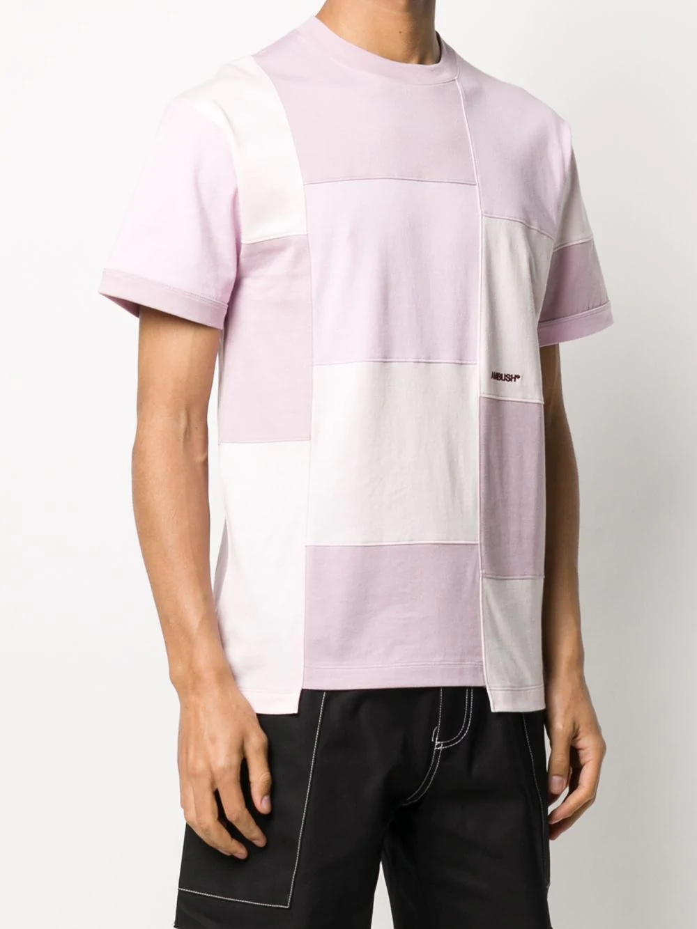 block panel T-shirt - 4