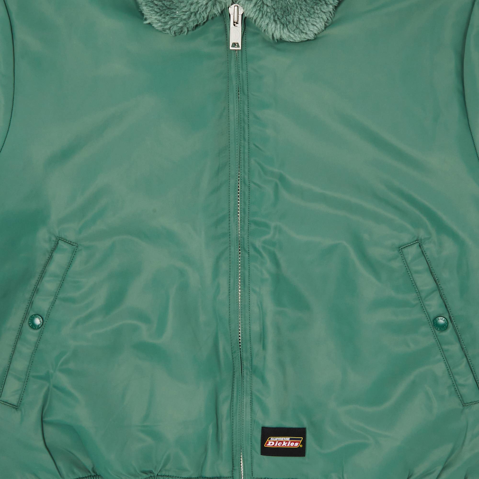 Supreme x Dickies Fur Collar Bomber Jacket 'Work Green' - 3