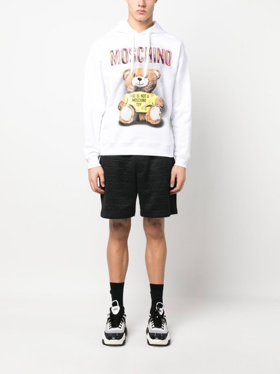 Moschino Teddy graphic-print hoodie outlook