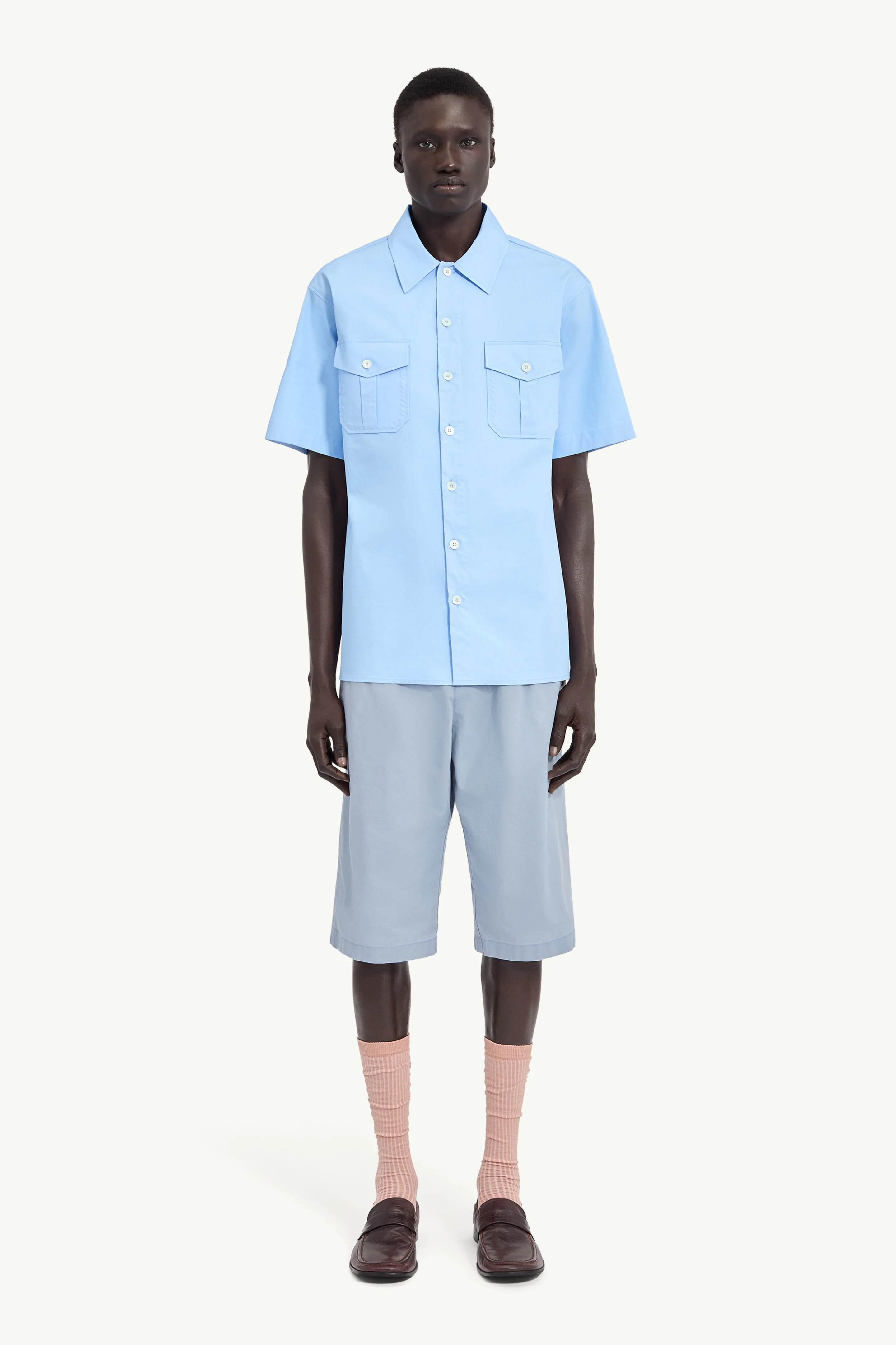 Fused Poplin Short-Sleeve Shirt - 1