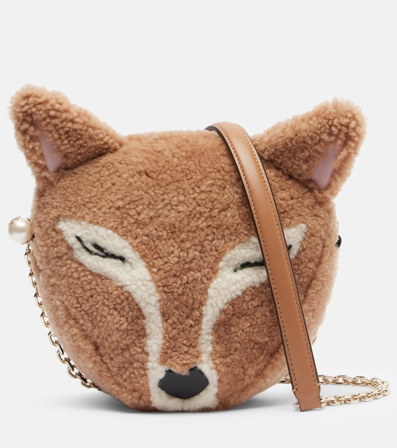 Soft Fox Mini shearling shoulder bag 1