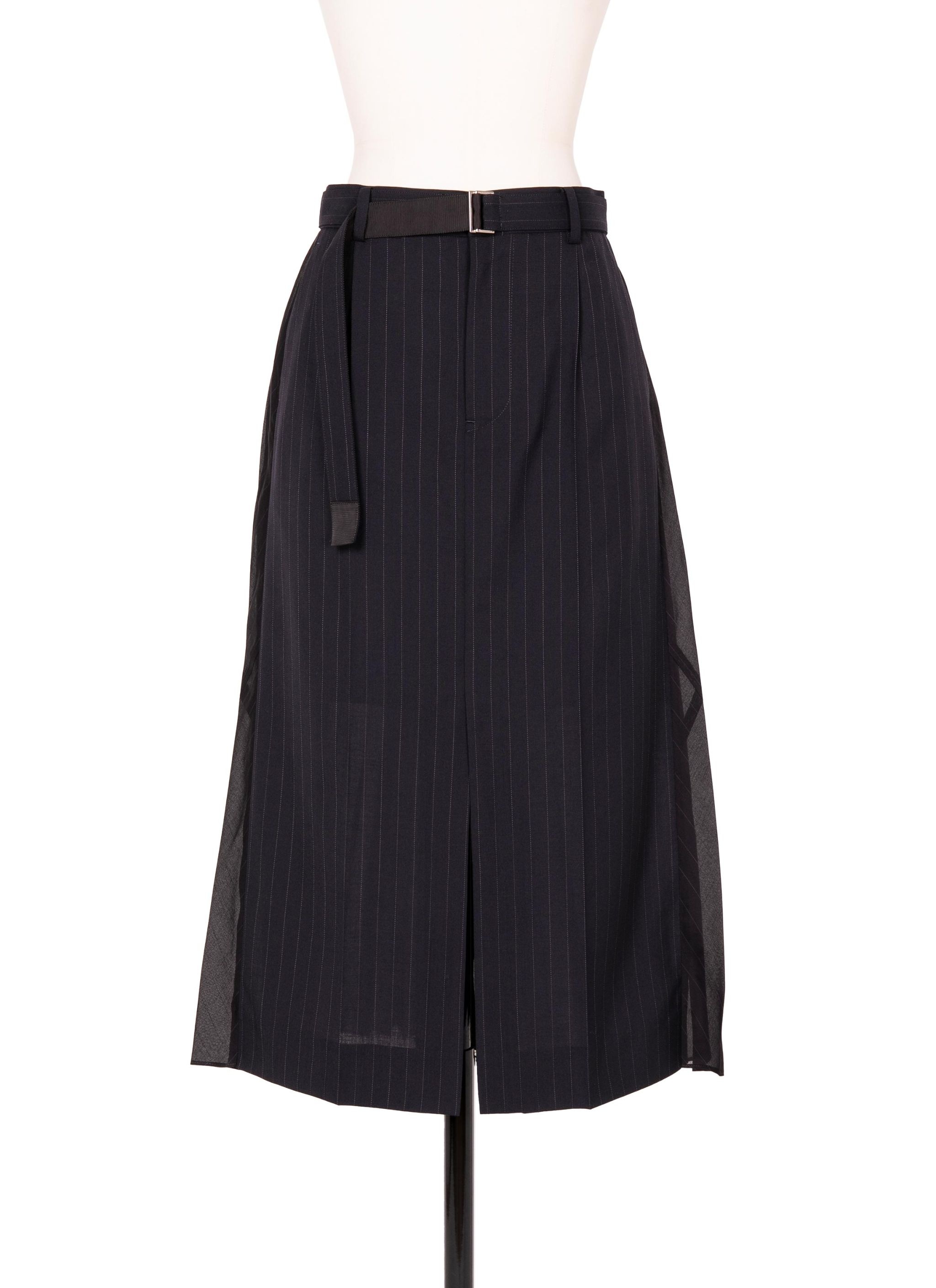 Chalk Stripe / Glencheck Skirt - 1