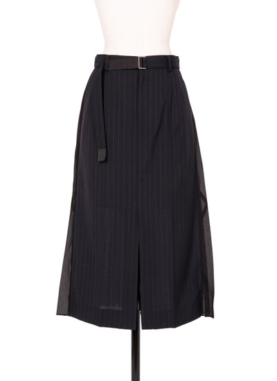 sacai Chalk Stripe / Glencheck Skirt outlook